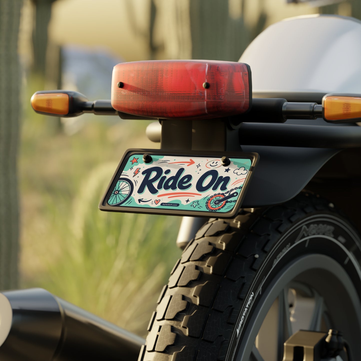 Ride On - Bicycle-Themed Decorative Plate