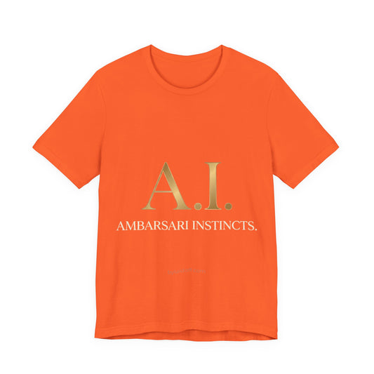 A.I. Ambarsari Instincts — Minimal Tech Graphic T-Shirt
