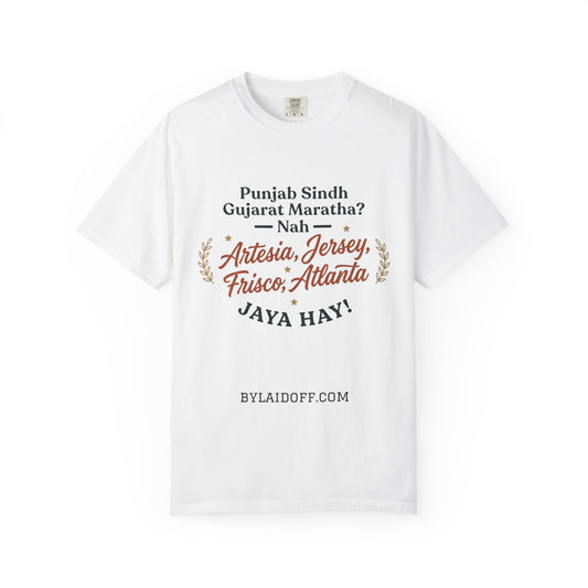 Artesia Jersey Frisco Atlanta Tee — Jaya Hay! Proud South Asian American Cities T-Shirt