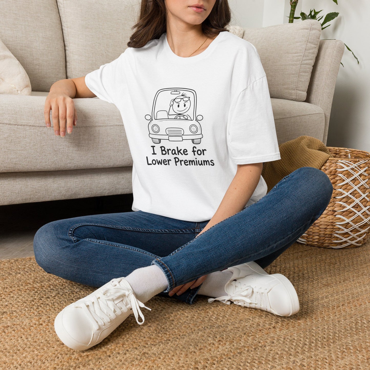 I Brake for Lower Premiums - Funny Car Insurance Tee
