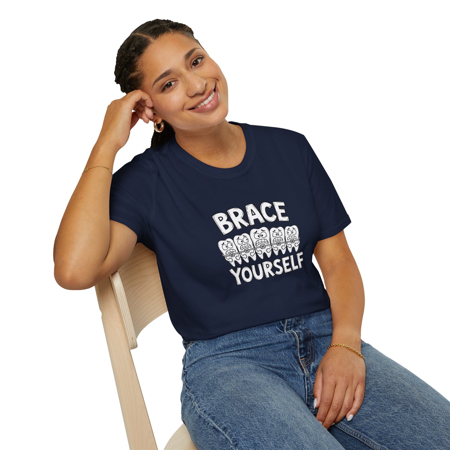 Brace Yourself - Funny Dental Humor Tee