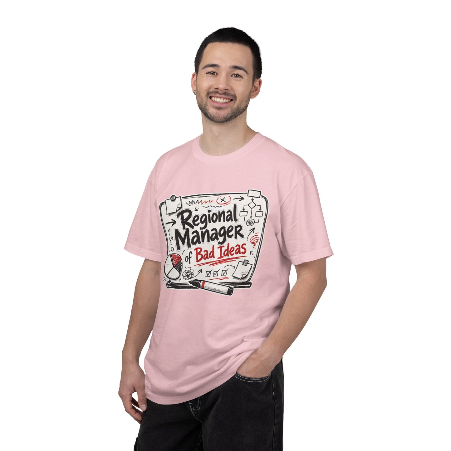 "Regional Manager of Bad Ideas" Graphic Funny Tee
