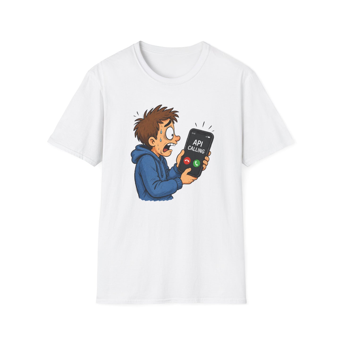 'API Calling' - Funny Tech Cartoon Tee