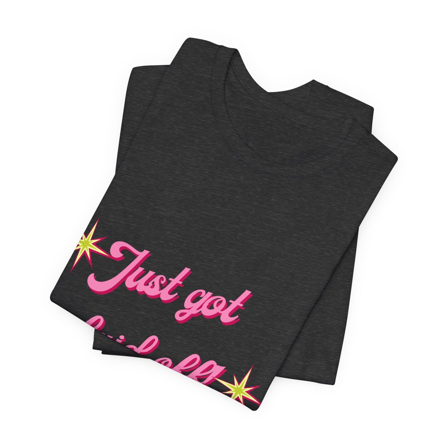 "Just Got Laid Off" Retro Script Tee — Funny Tee