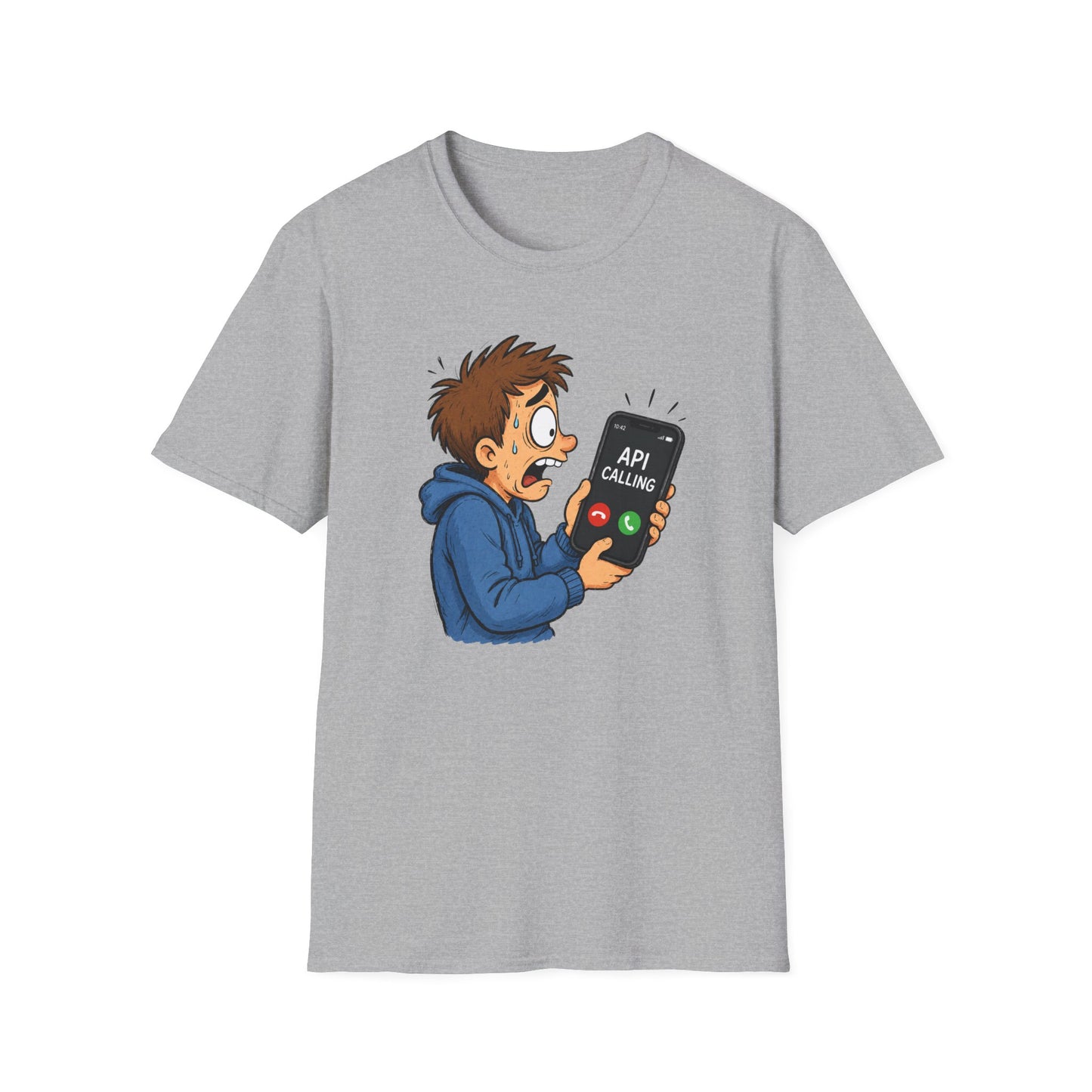 'API Calling' - Funny Tech Cartoon Tee