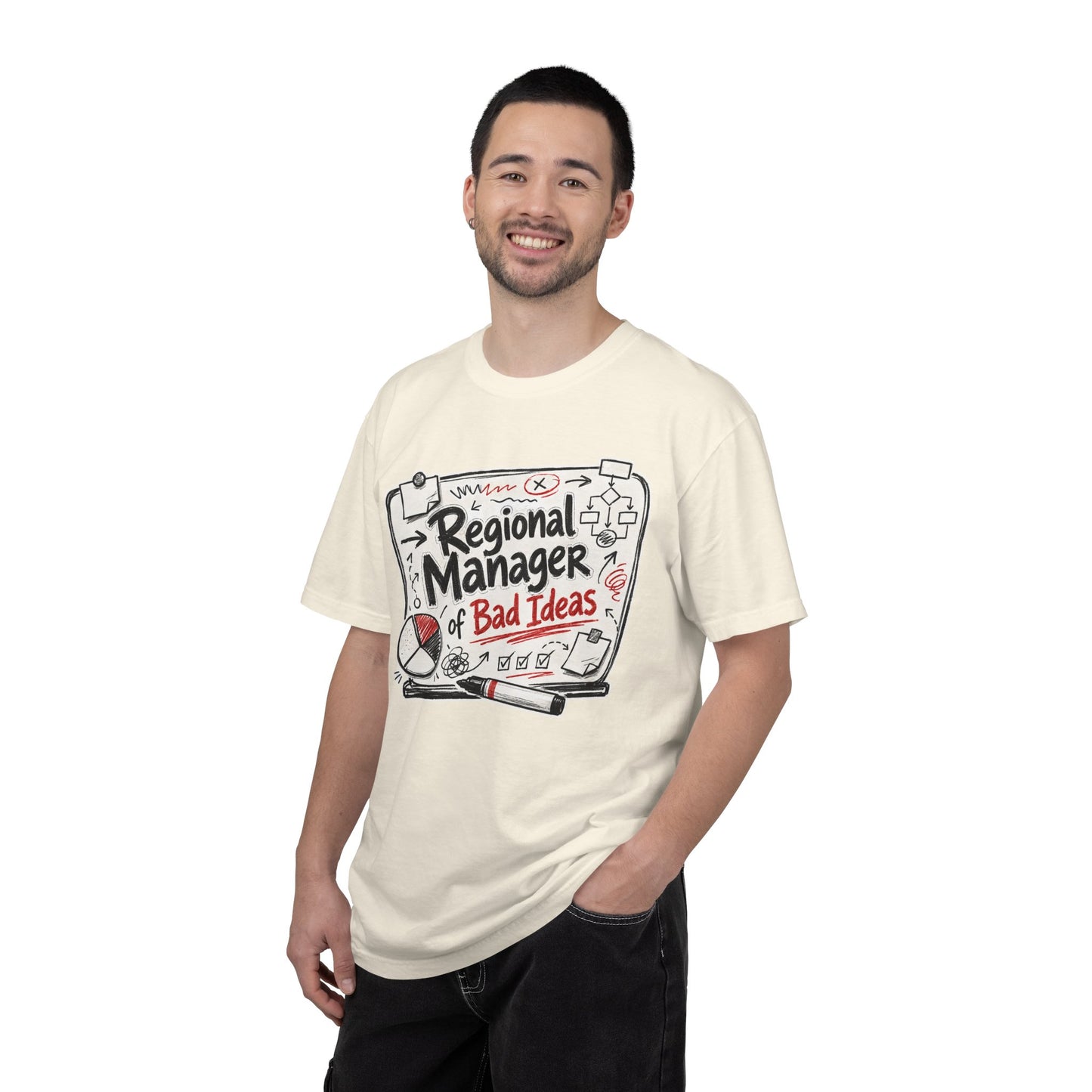 "Regional Manager of Bad Ideas" Graphic Funny Tee