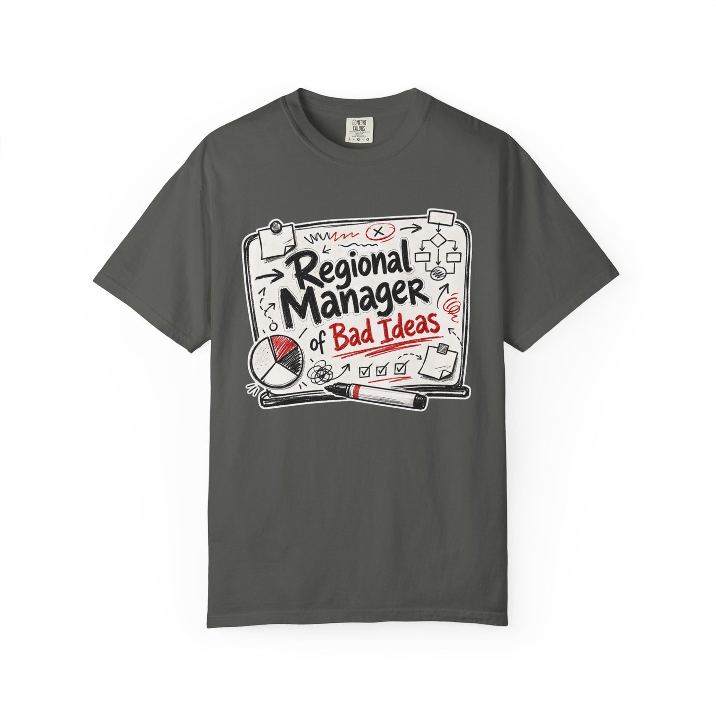 "Regional Manager of Bad Ideas" Graphic Funny Tee