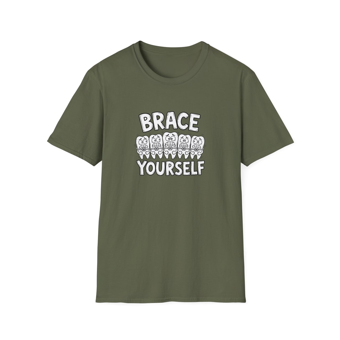 Brace Yourself - Funny Dental Humor Tee