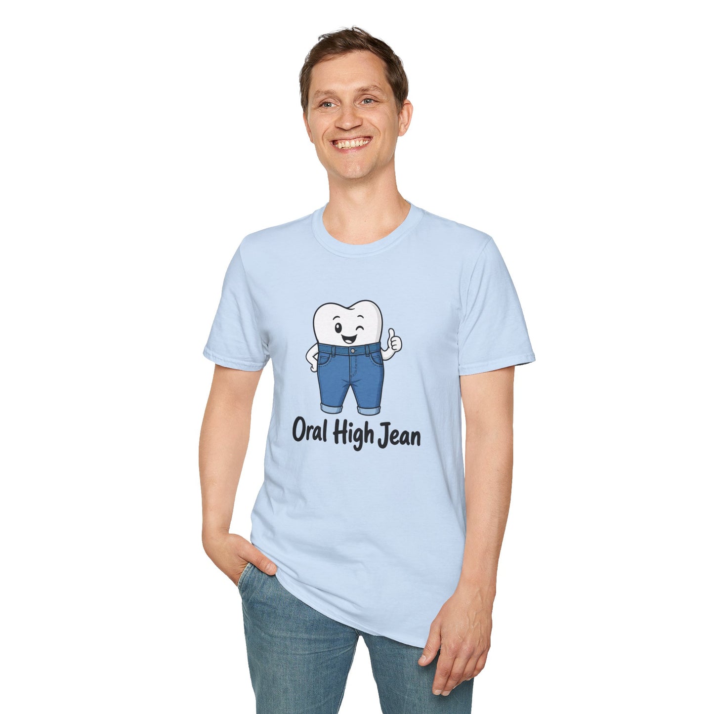 'Oral High Jean' Funny Dental Graphic Tee