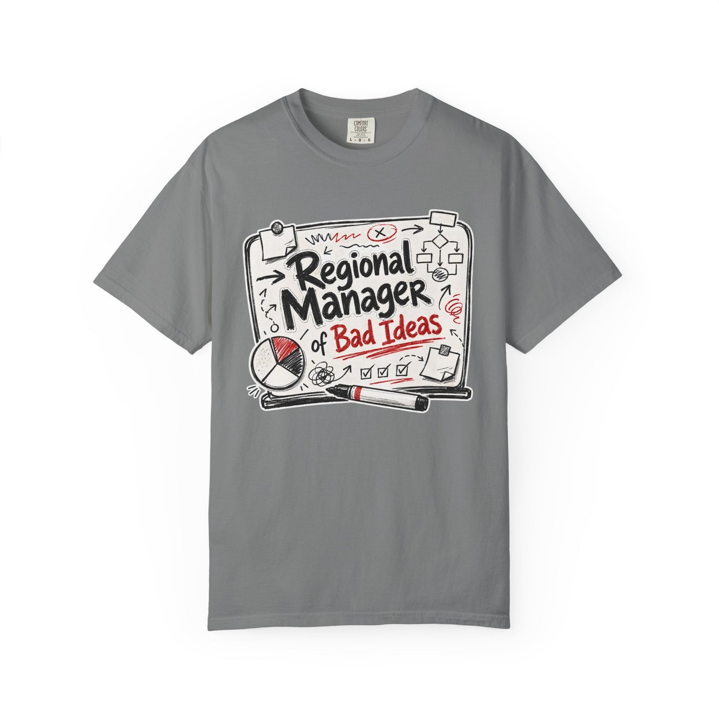 "Regional Manager of Bad Ideas" Graphic Funny Tee