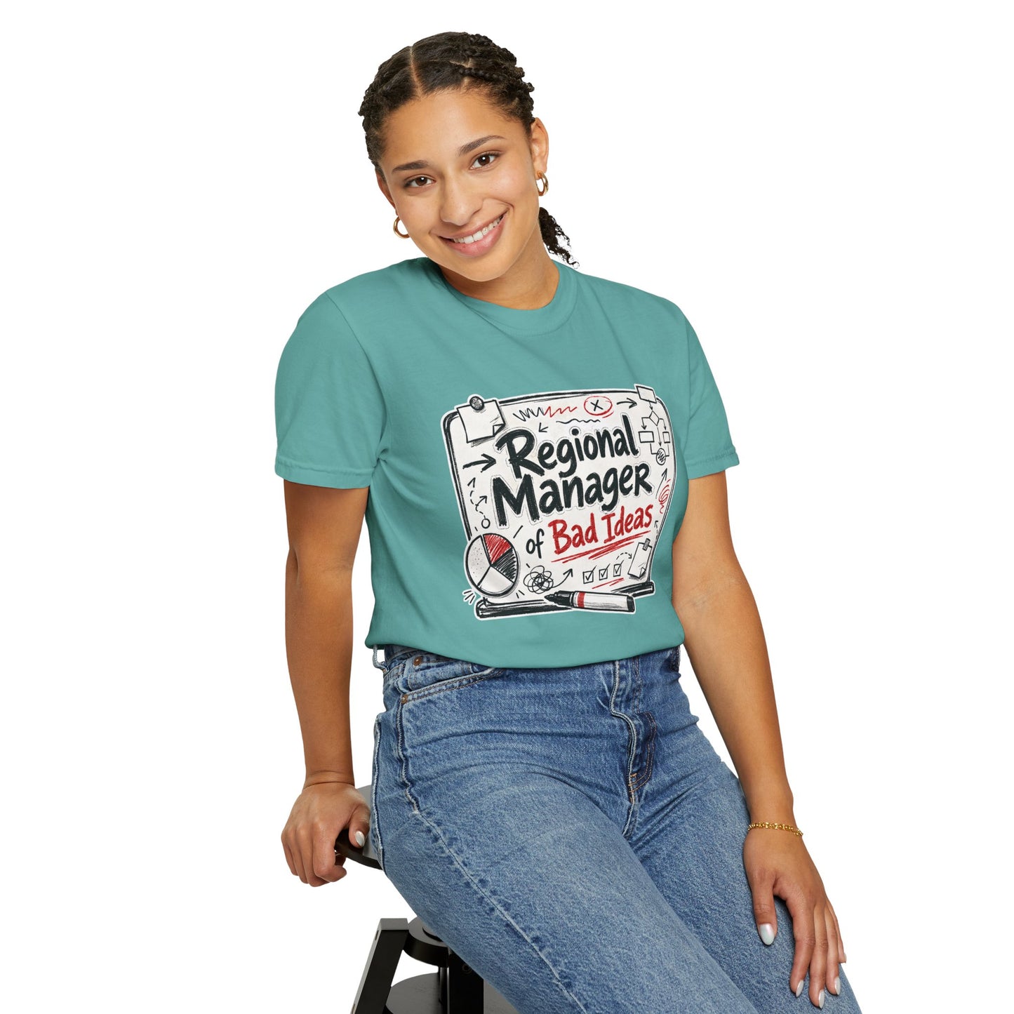 "Regional Manager of Bad Ideas" Graphic Funny Tee