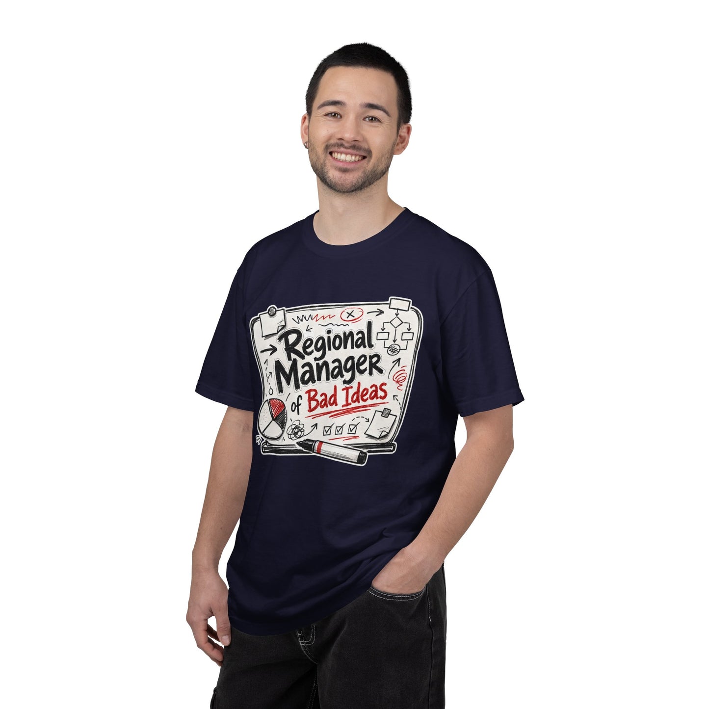 "Regional Manager of Bad Ideas" Graphic Funny Tee