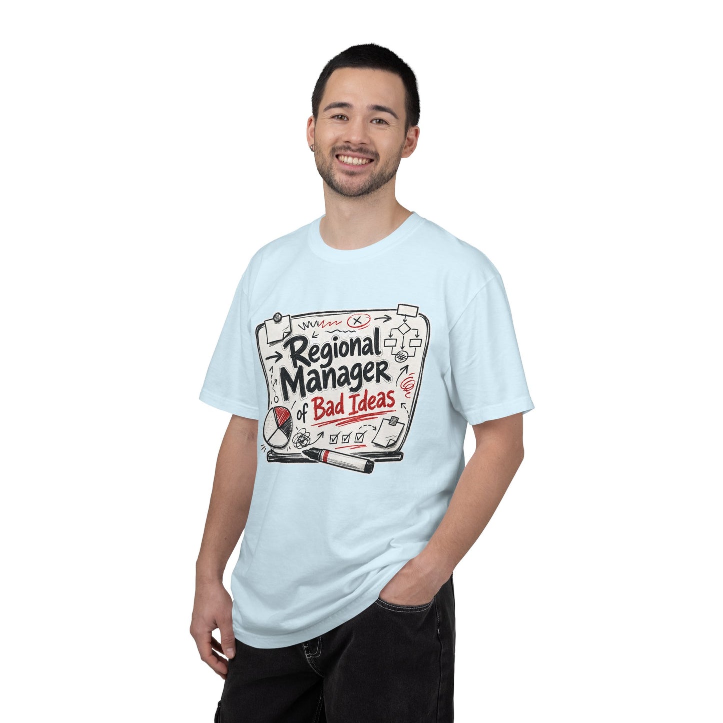 "Regional Manager of Bad Ideas" Graphic Funny Tee