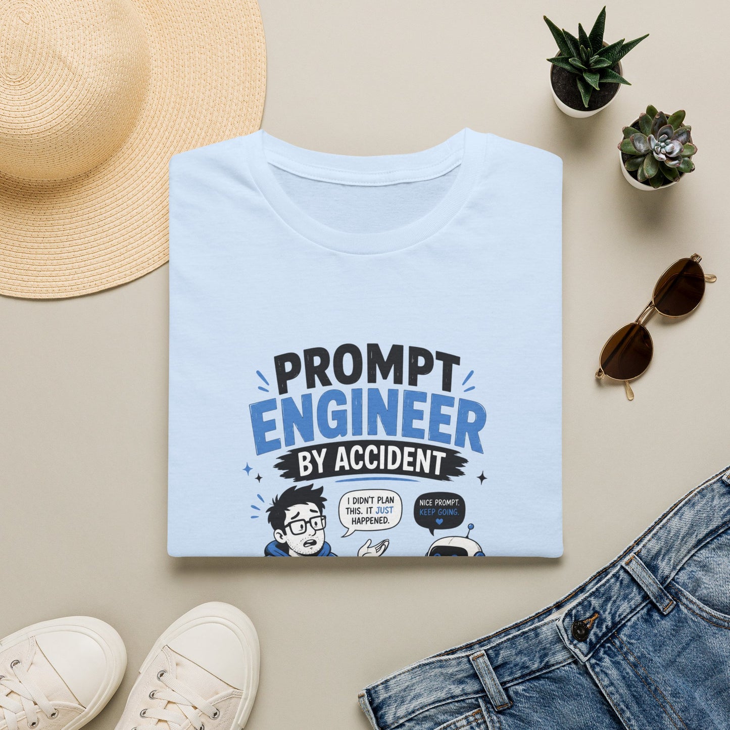 Prompt Engineer by Accident - Funny AI Developer Tee