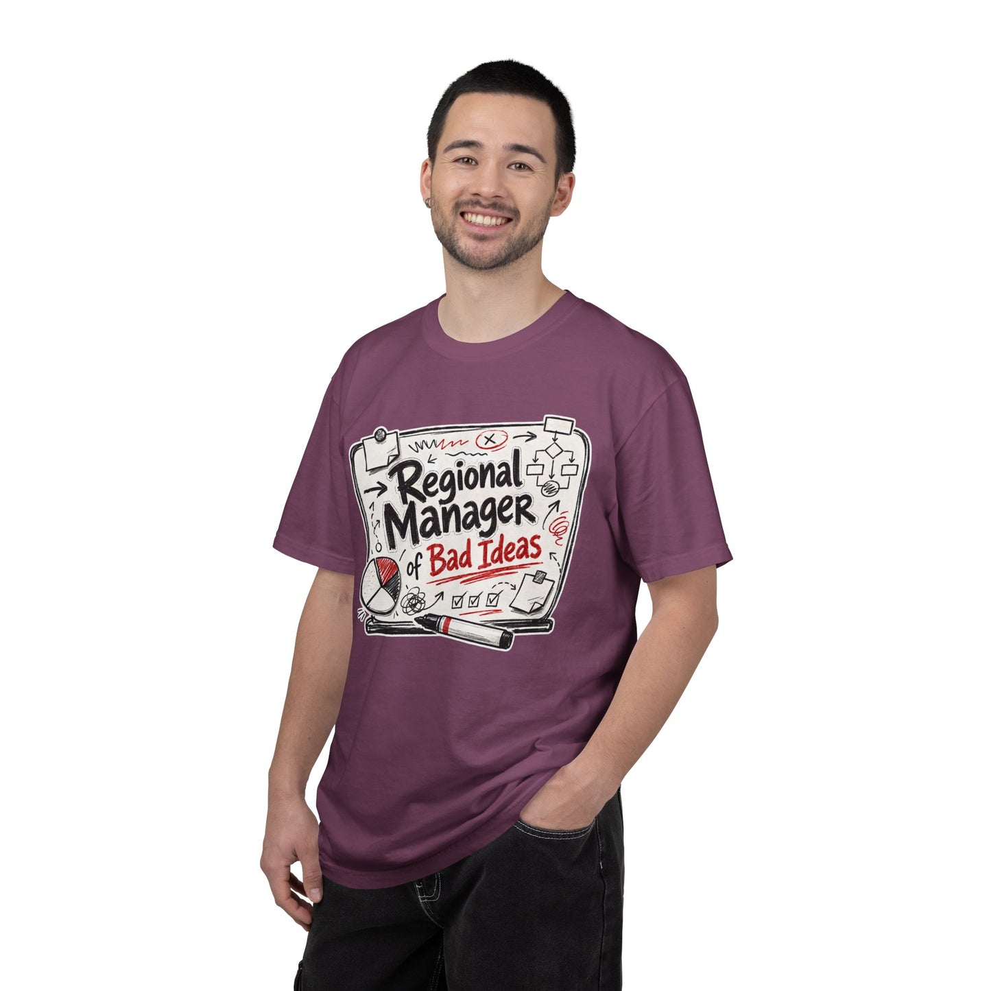 "Regional Manager of Bad Ideas" Graphic Funny Tee