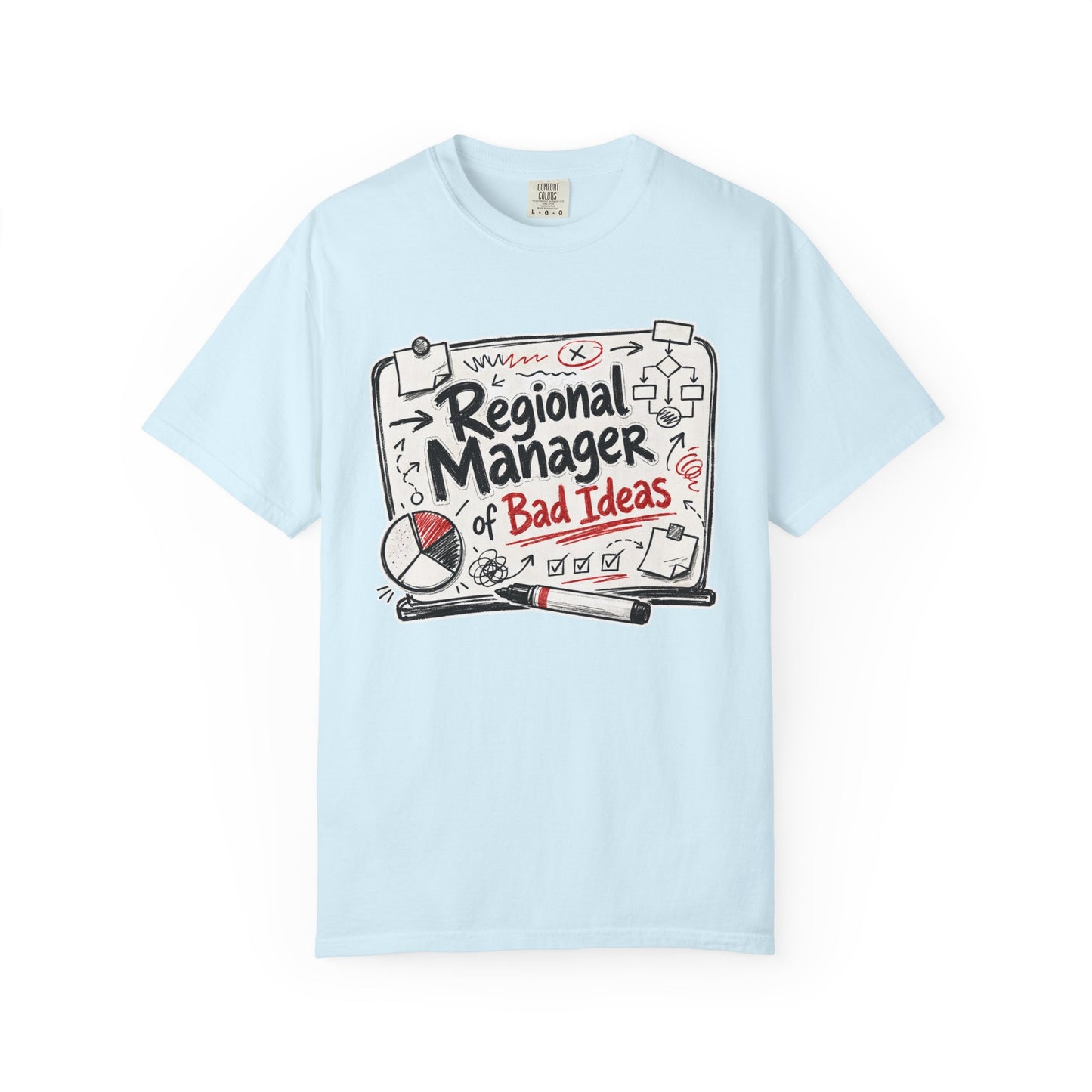"Regional Manager of Bad Ideas" Graphic Funny Tee