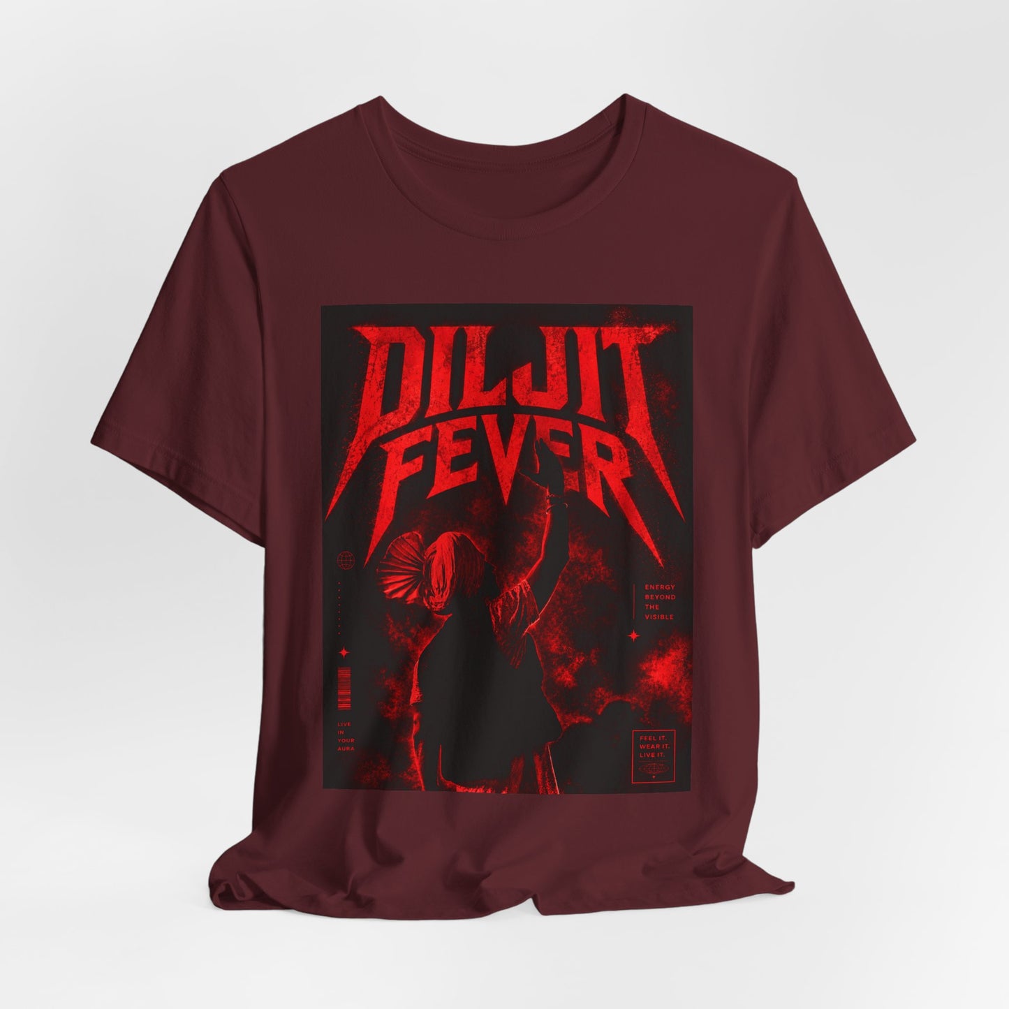 Diljit Fever Red Graphic Tee - Concert T‑Shirt