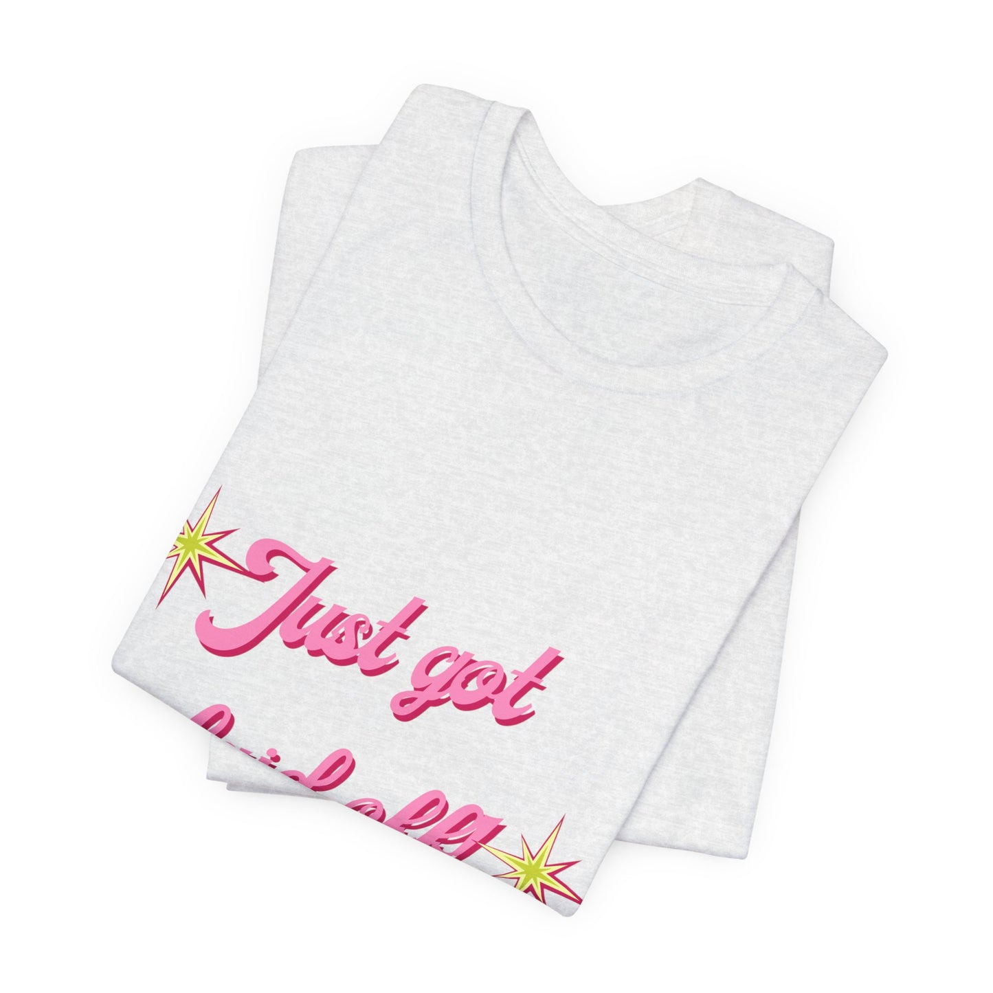 "Just Got Laid Off" Retro Script Tee — Funny Tee