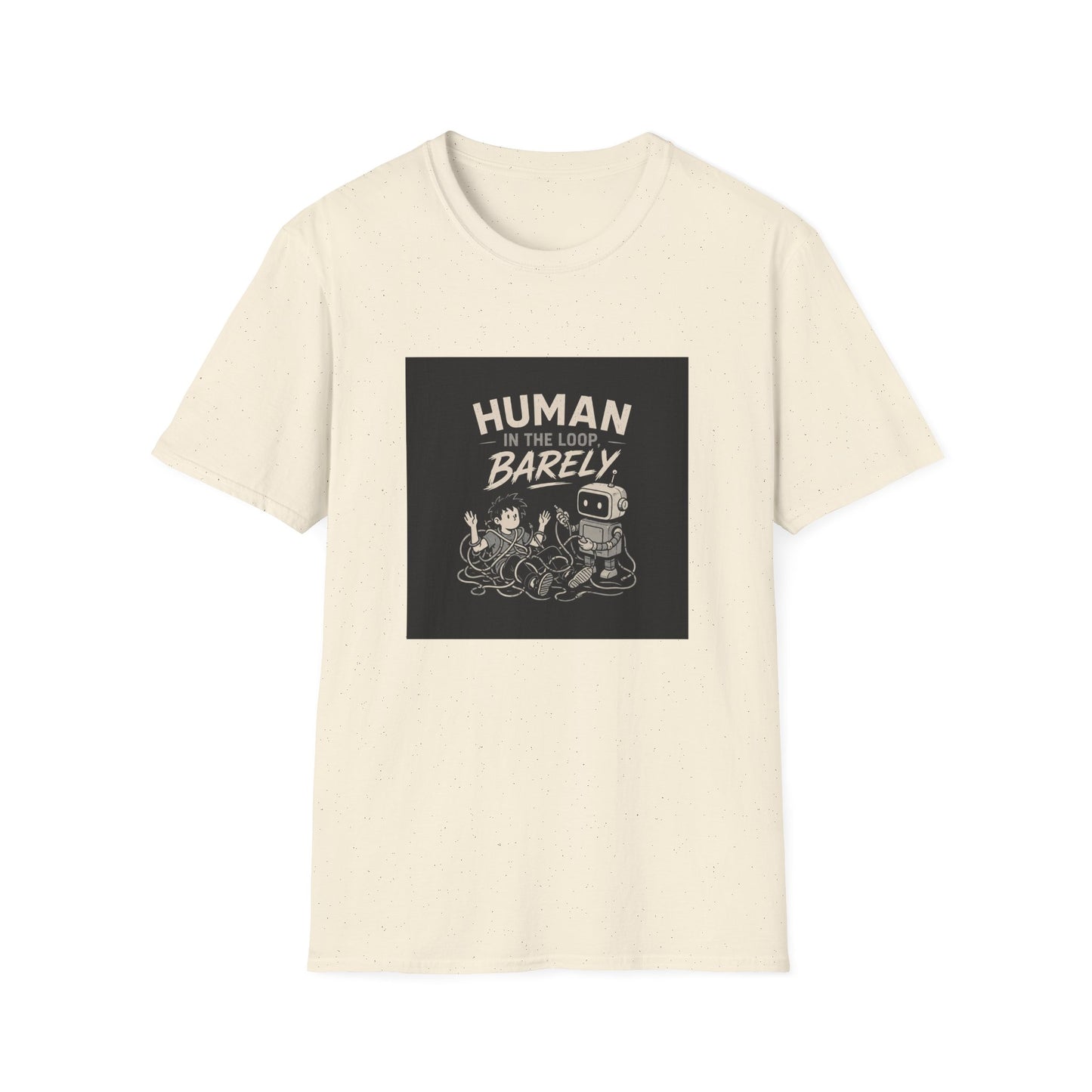 Human in the Loop, Barely - Retro Robot Graphic Tee