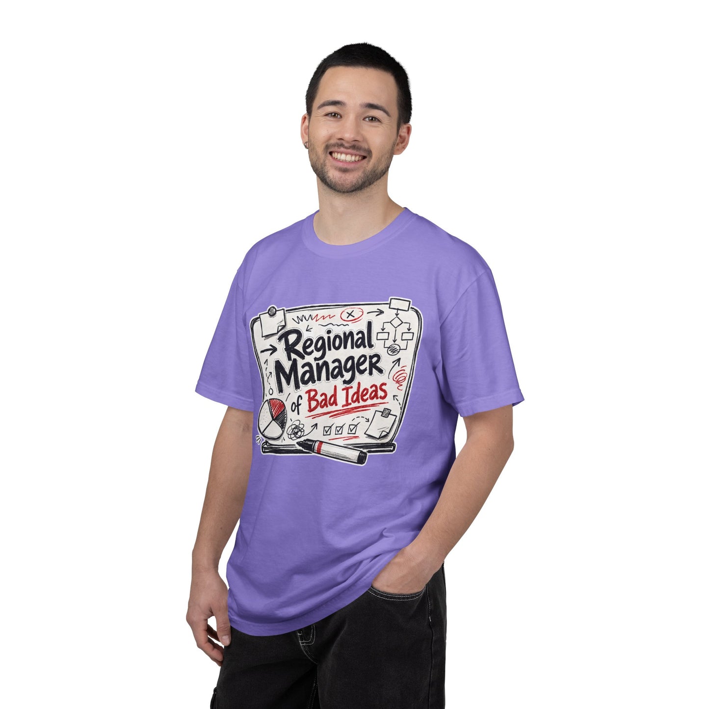 "Regional Manager of Bad Ideas" Graphic Funny Tee