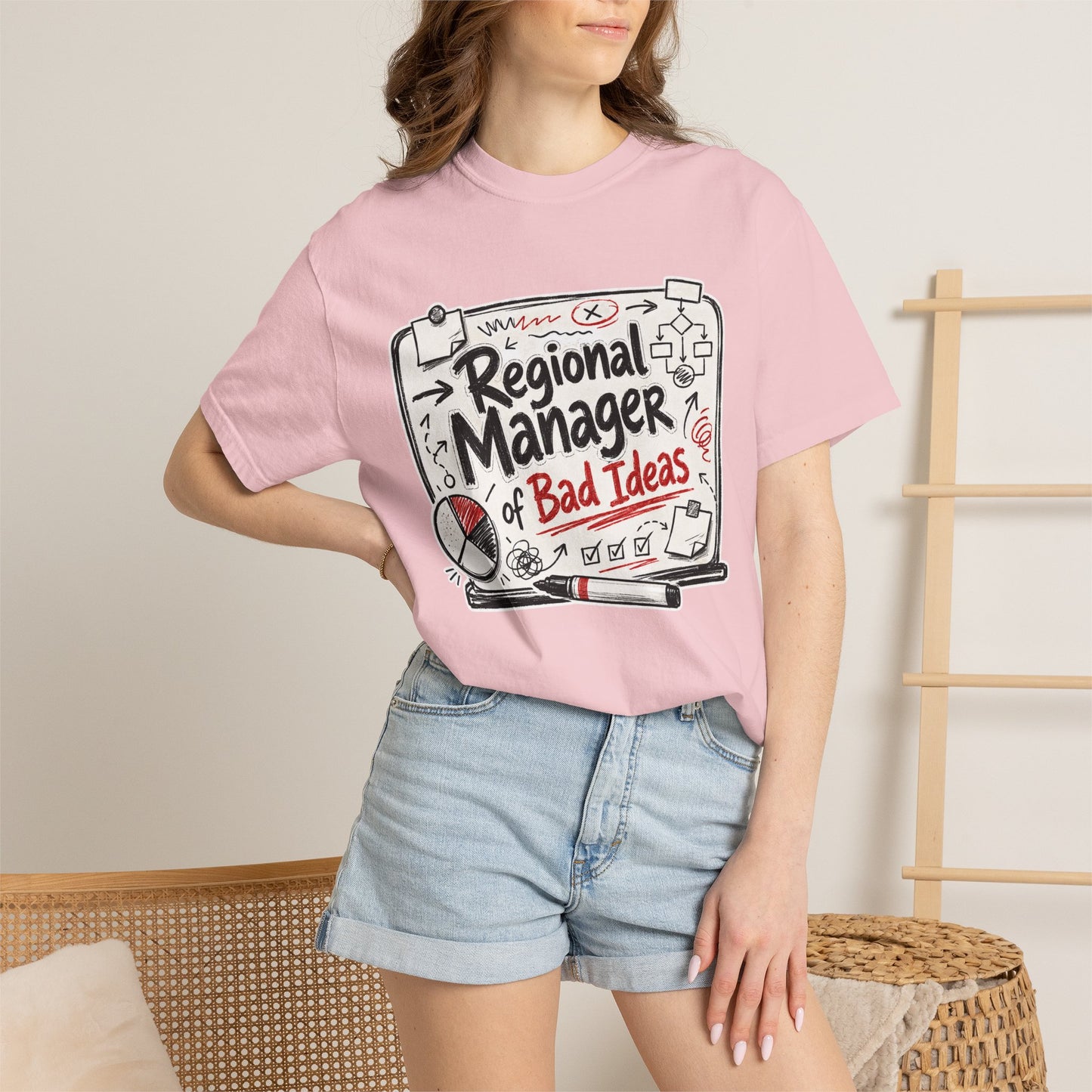 "Regional Manager of Bad Ideas" Graphic Funny Tee