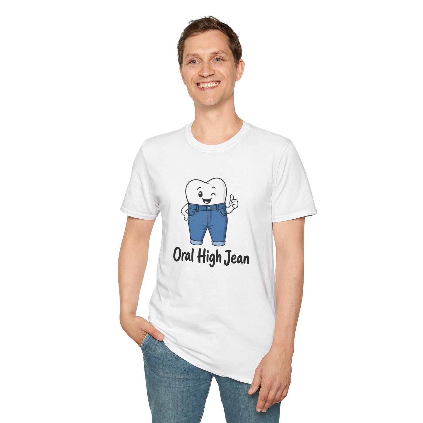 'Oral High Jean' Funny Dental Graphic Tee