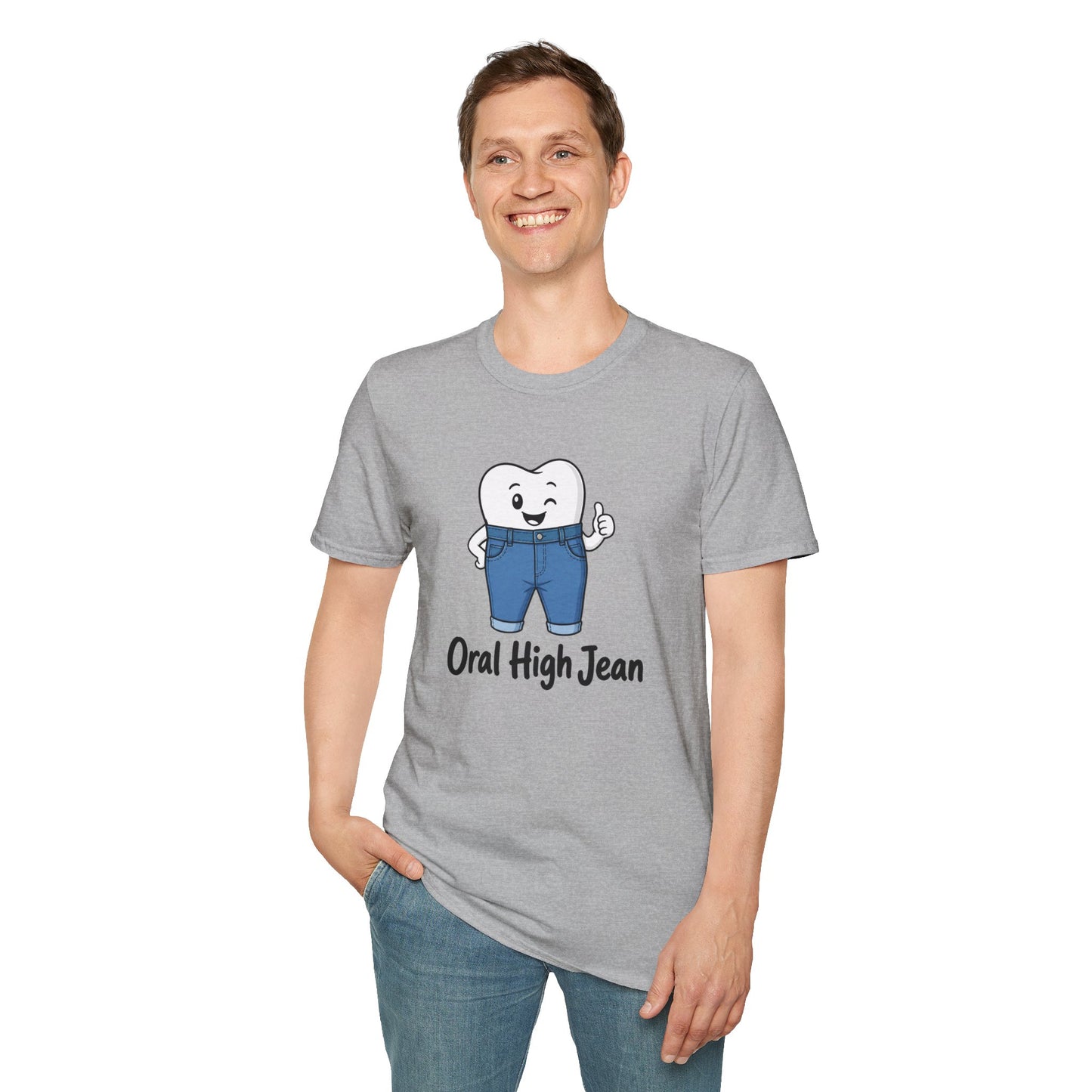 'Oral High Jean' Funny Dental Graphic Tee
