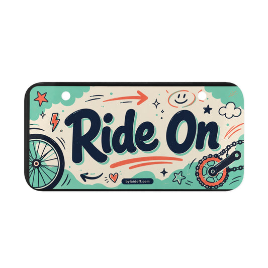 Ride On - Bicycle-Themed Decorative Plate