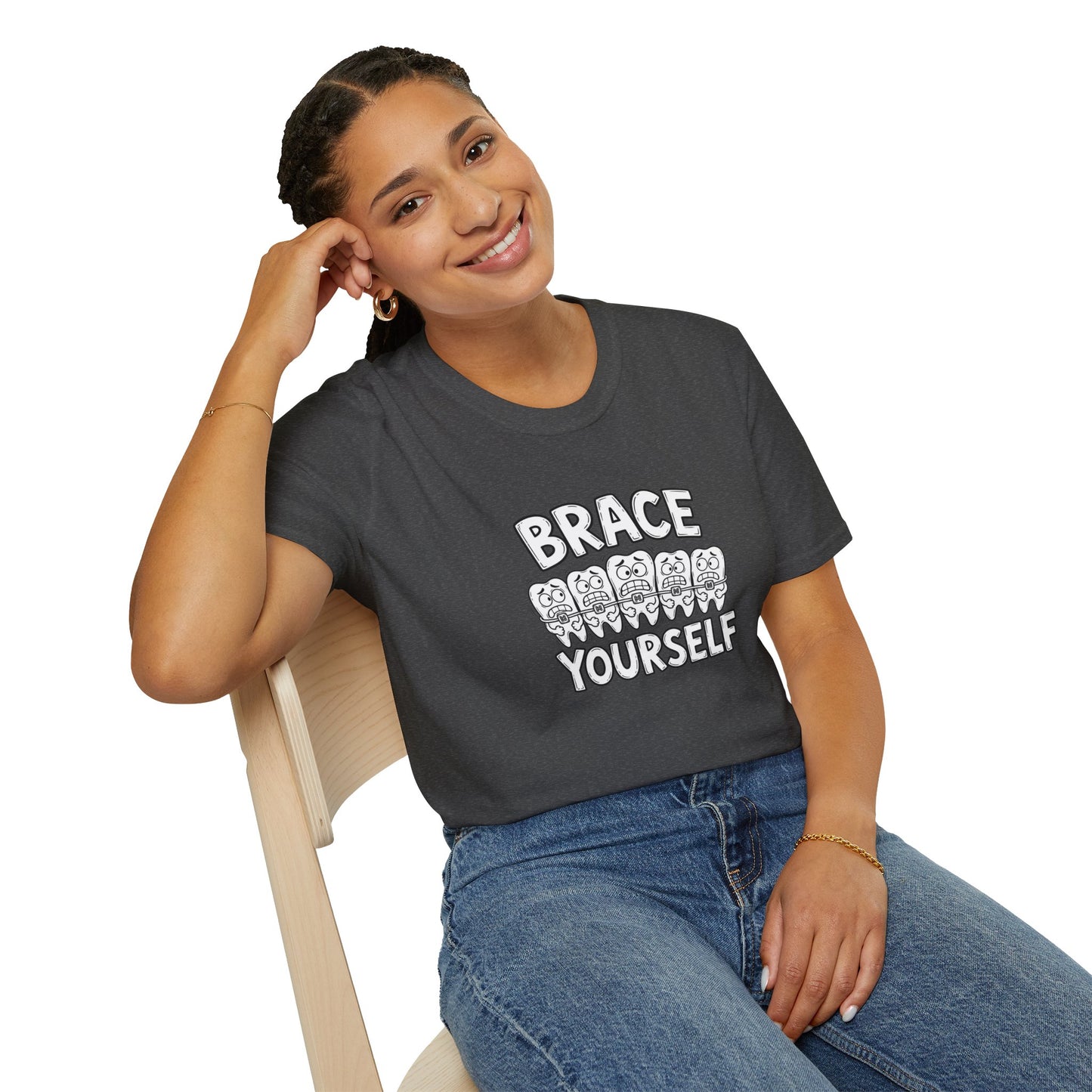 Brace Yourself - Funny Dental Humor Tee