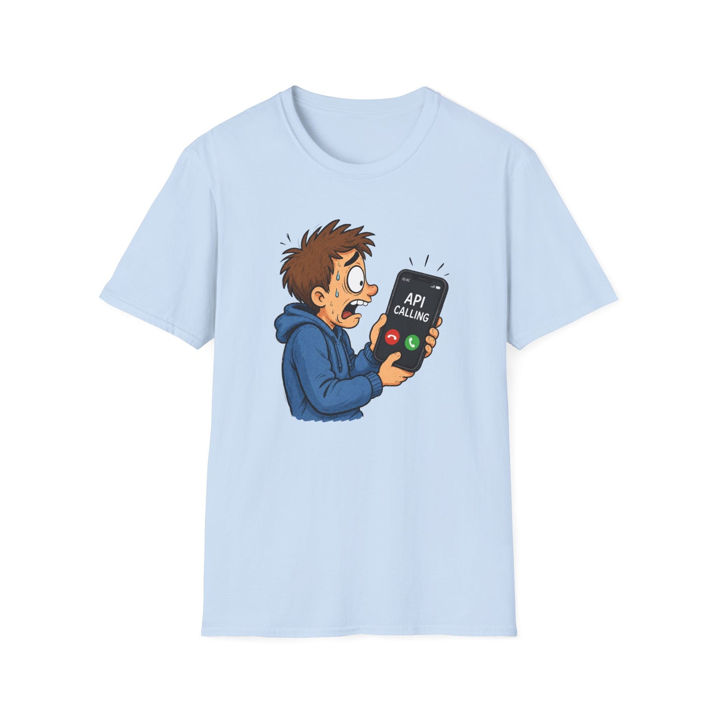 'API Calling' - Funny Tech Cartoon Tee