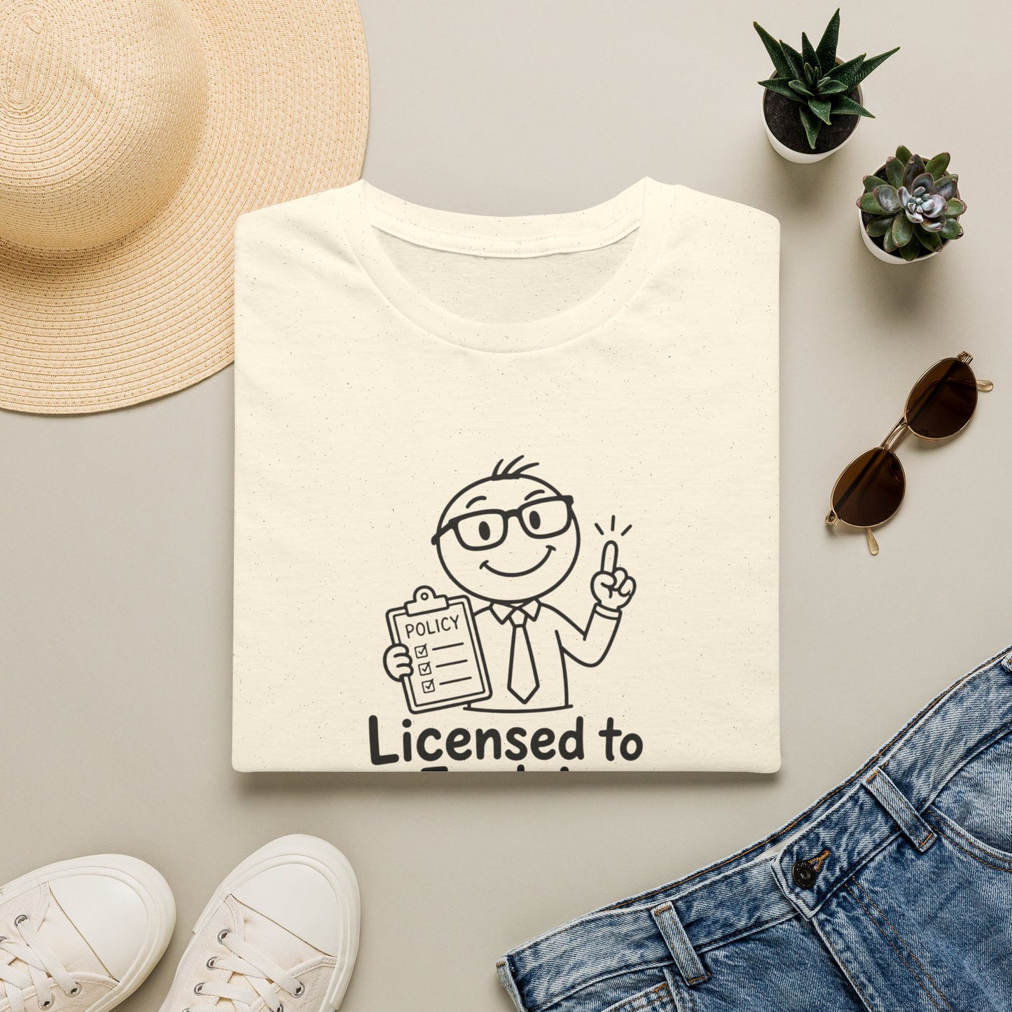 Licensed to Explain Boring Things - Funny Insurance Broker Policy Tee