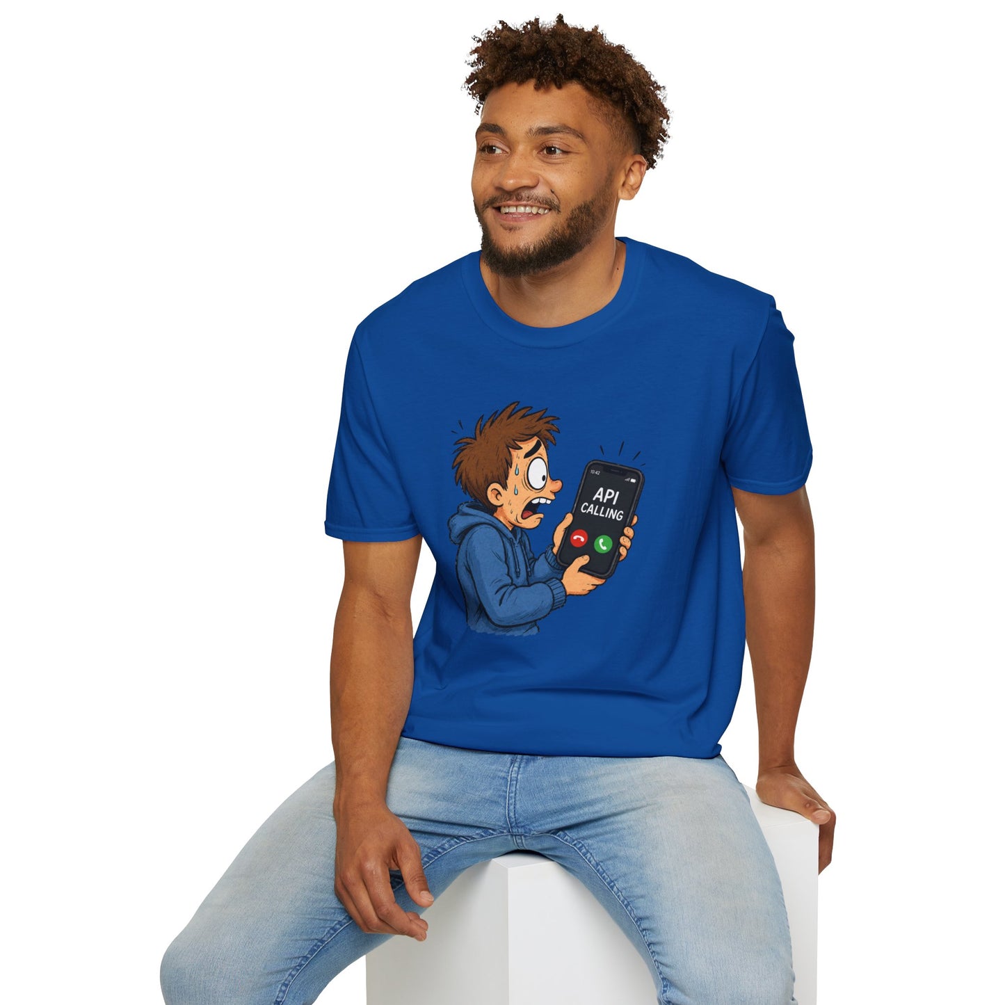 'API Calling' - Funny Tech Cartoon Tee
