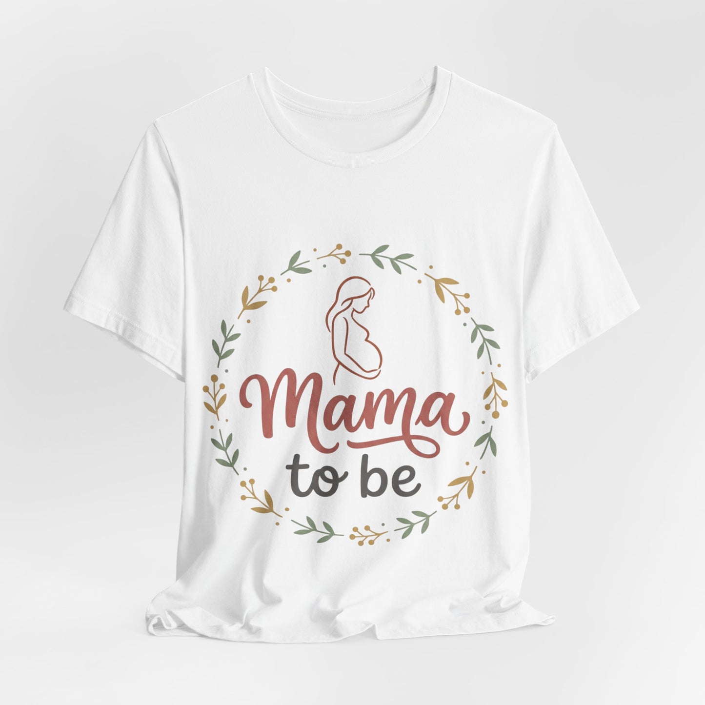 Mama to Be T-Shirt — Floral Pregnancy Announcement Tee