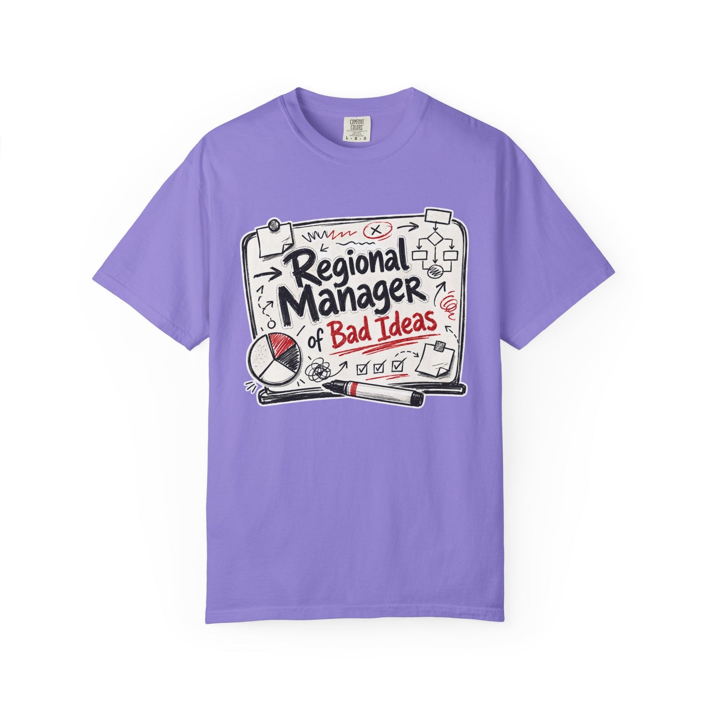 "Regional Manager of Bad Ideas" Graphic Funny Tee