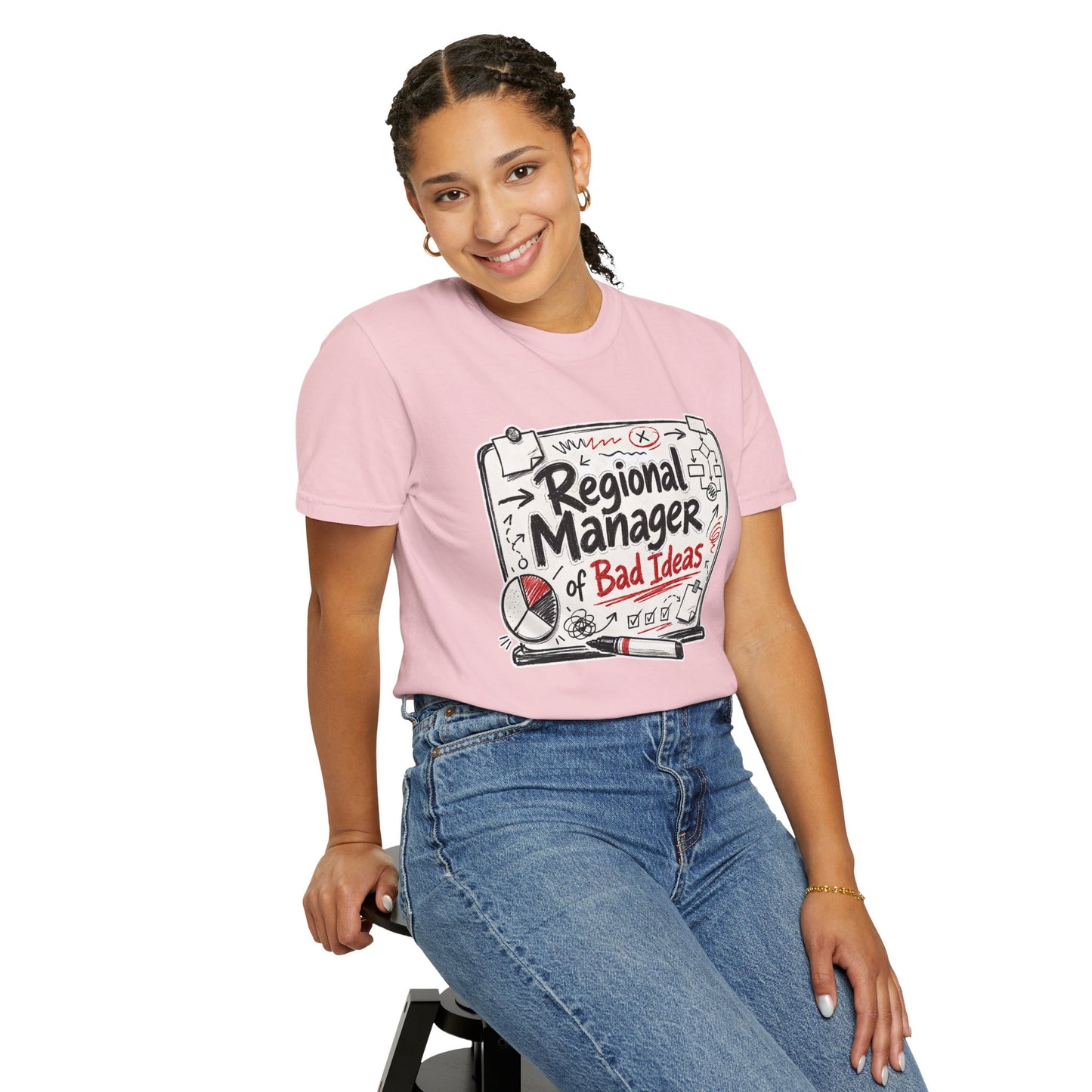 "Regional Manager of Bad Ideas" Graphic Funny Tee