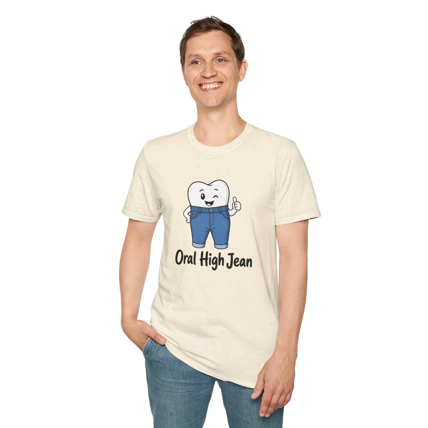 'Oral High Jean' Funny Dental Graphic Tee