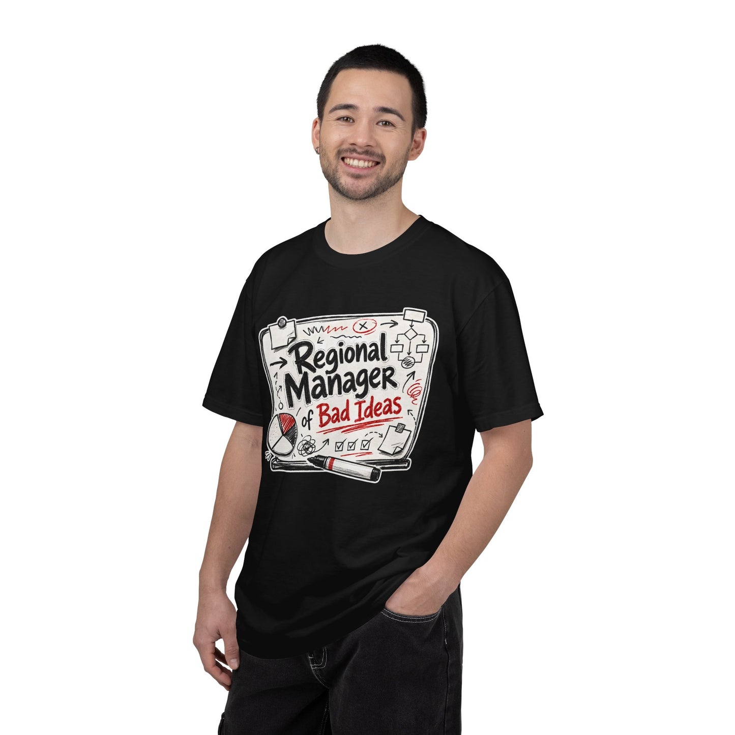 "Regional Manager of Bad Ideas" Graphic Funny Tee