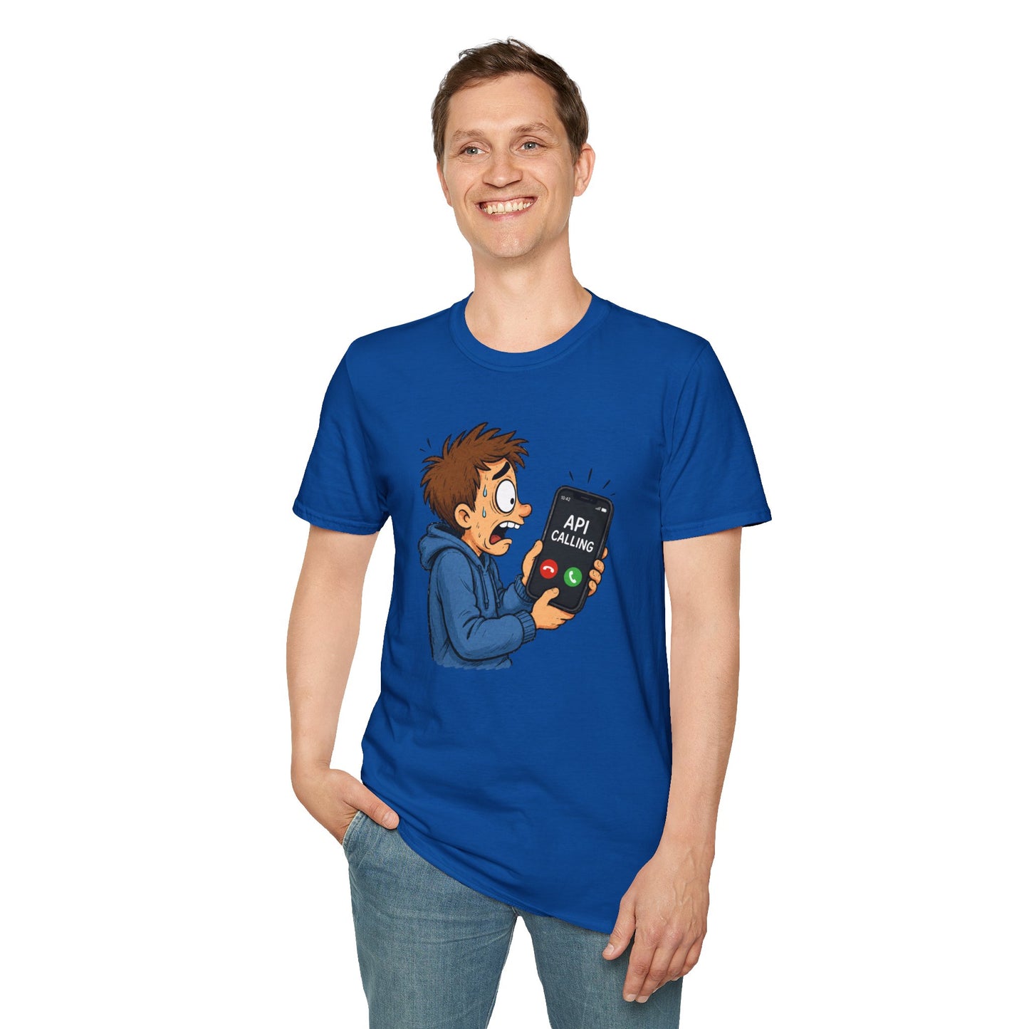 'API Calling' - Funny Tech Cartoon Tee