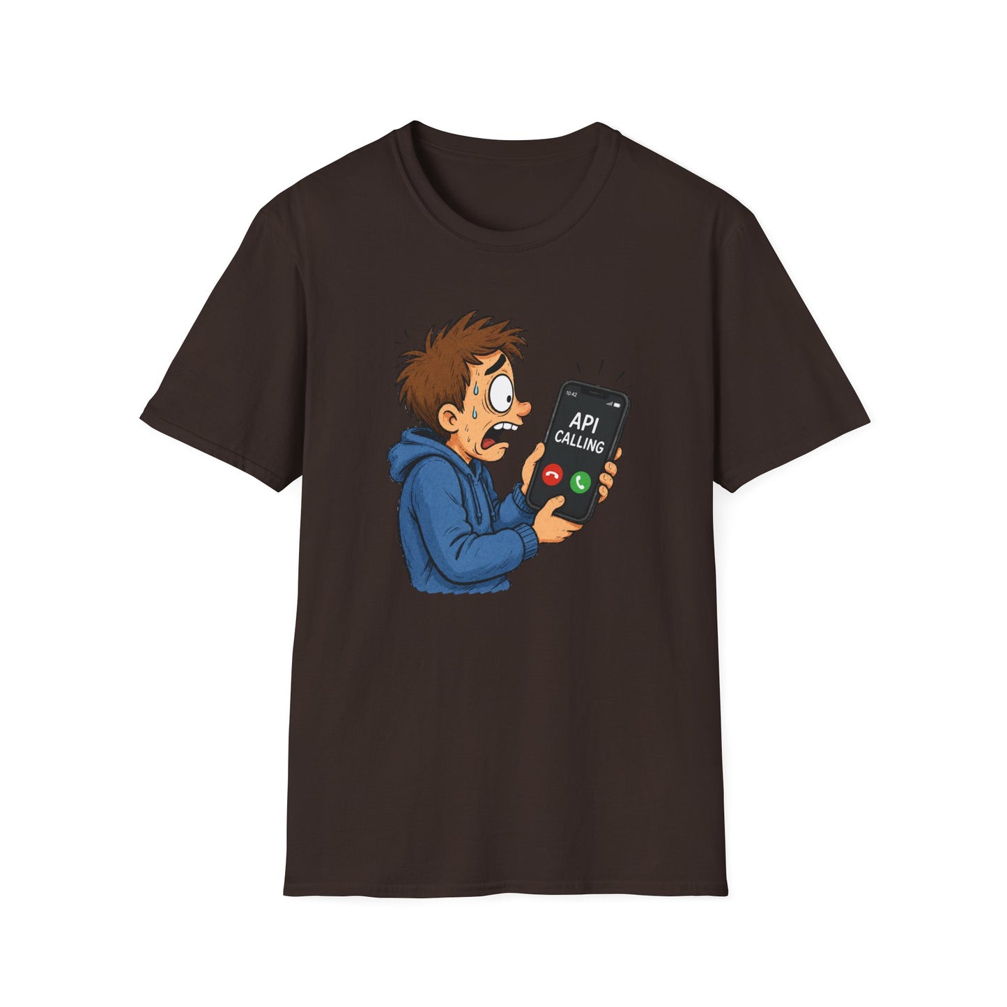 'API Calling' - Funny Tech Cartoon Tee