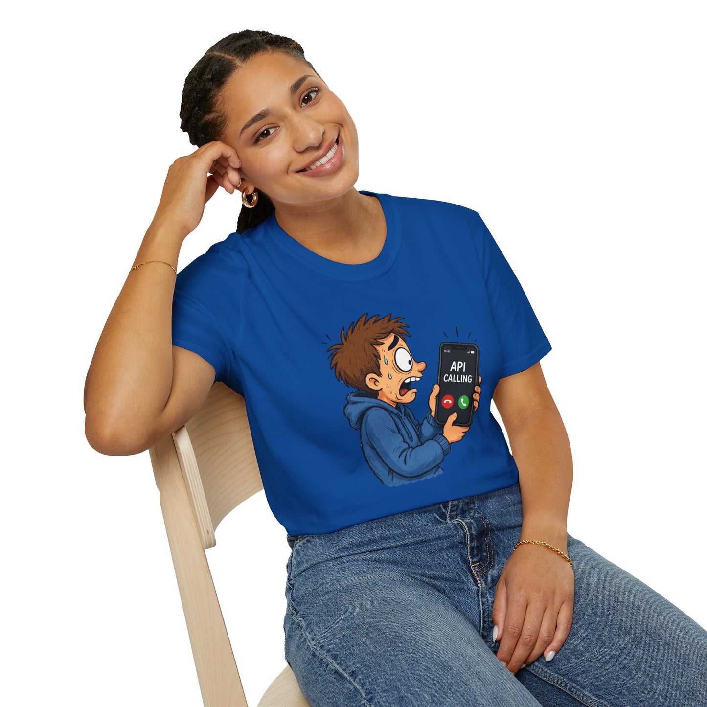 'API Calling' - Funny Tech Cartoon Tee