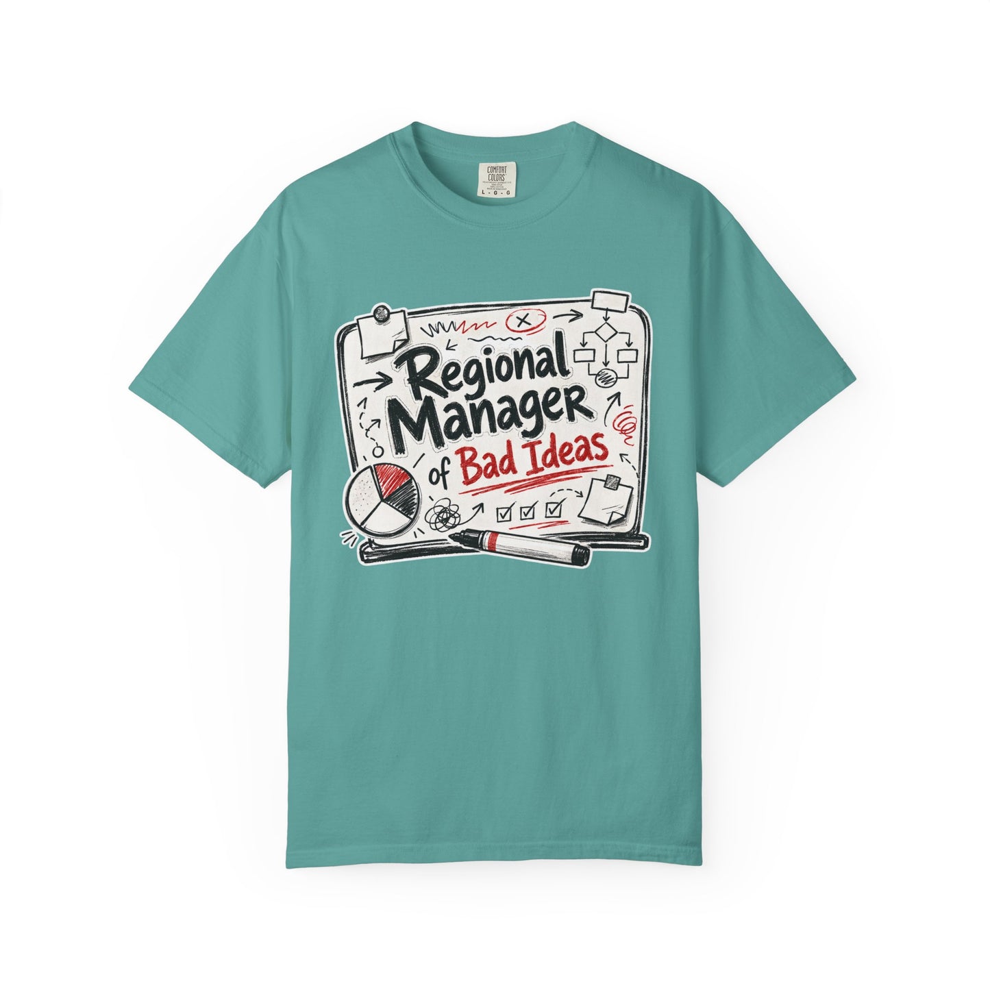 "Regional Manager of Bad Ideas" Graphic Funny Tee