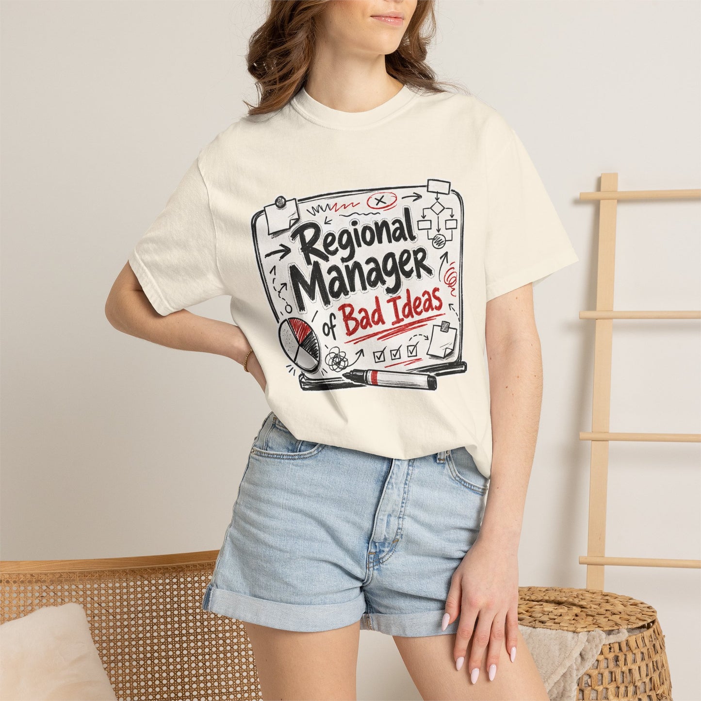"Regional Manager of Bad Ideas" Graphic Funny Tee