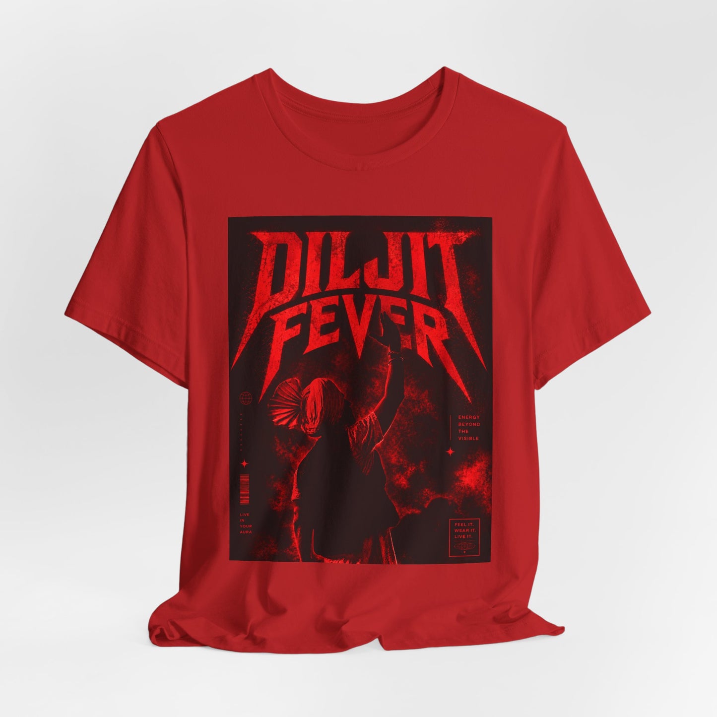 Diljit Fever Red Graphic Tee - Concert T‑Shirt