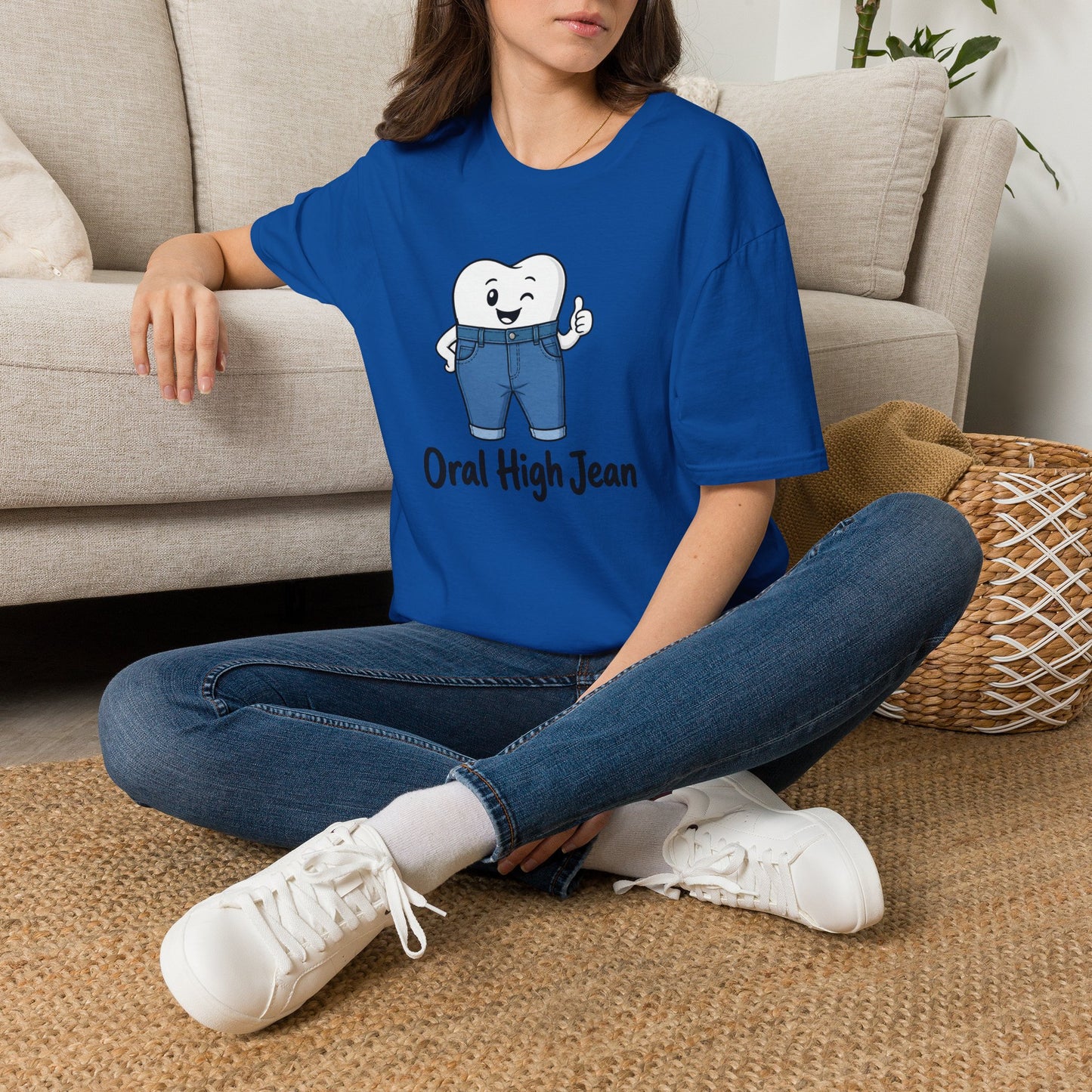 'Oral High Jean' Funny Dental Graphic Tee