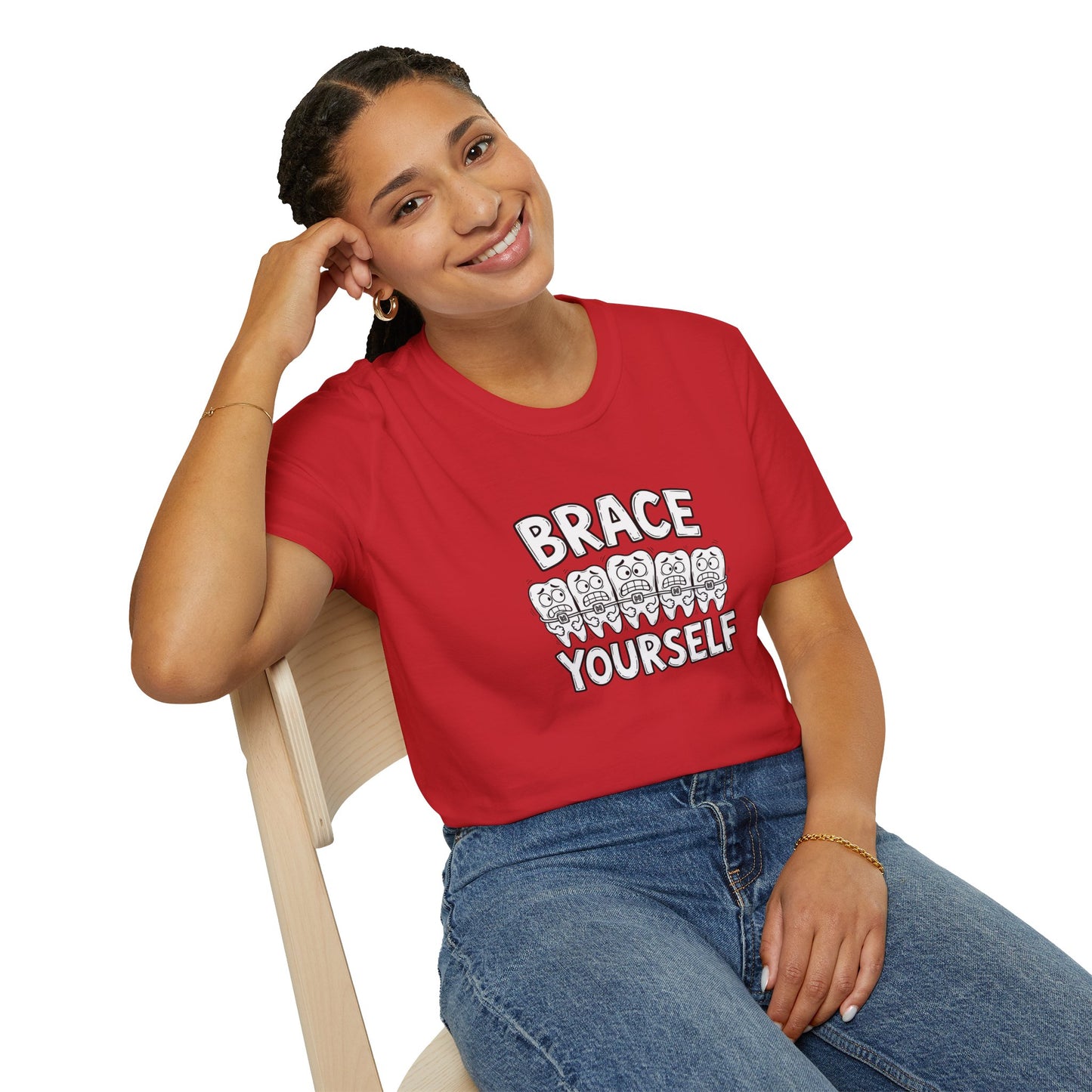 Brace Yourself - Funny Dental Humor Tee