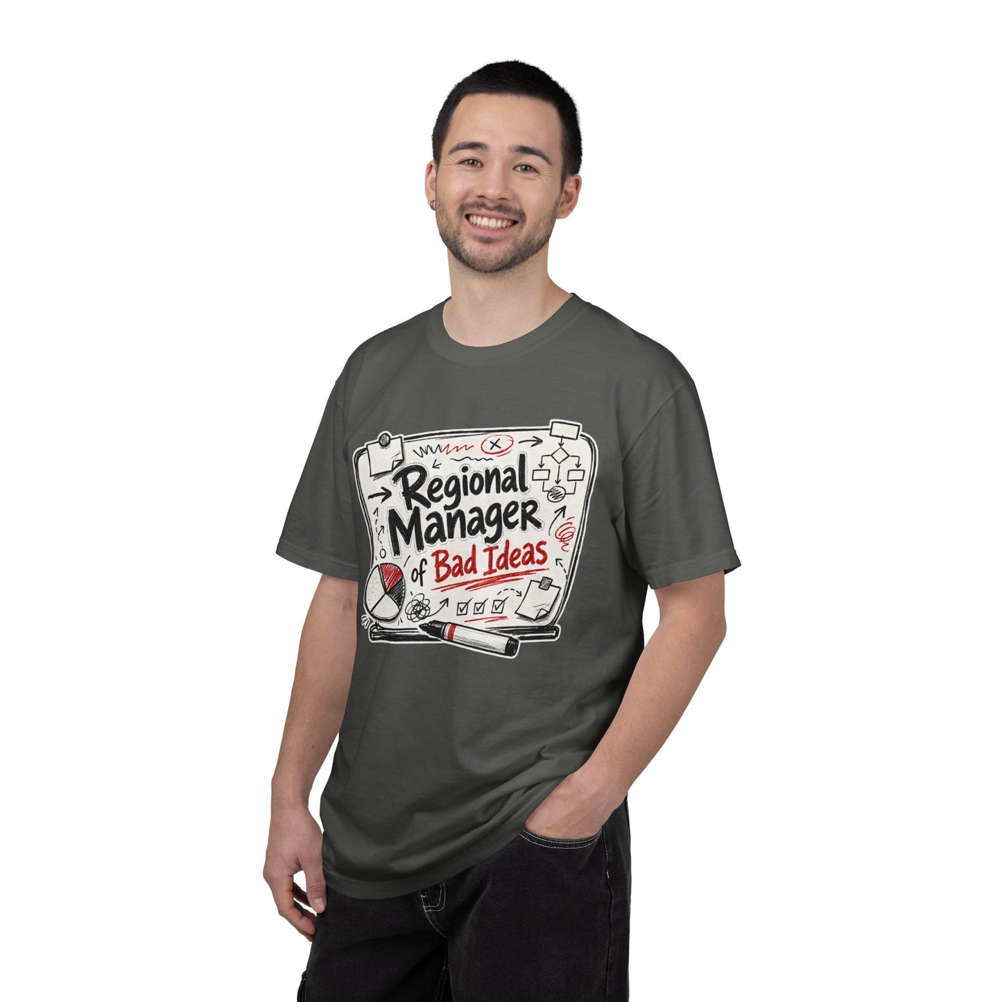 "Regional Manager of Bad Ideas" Graphic Funny Tee