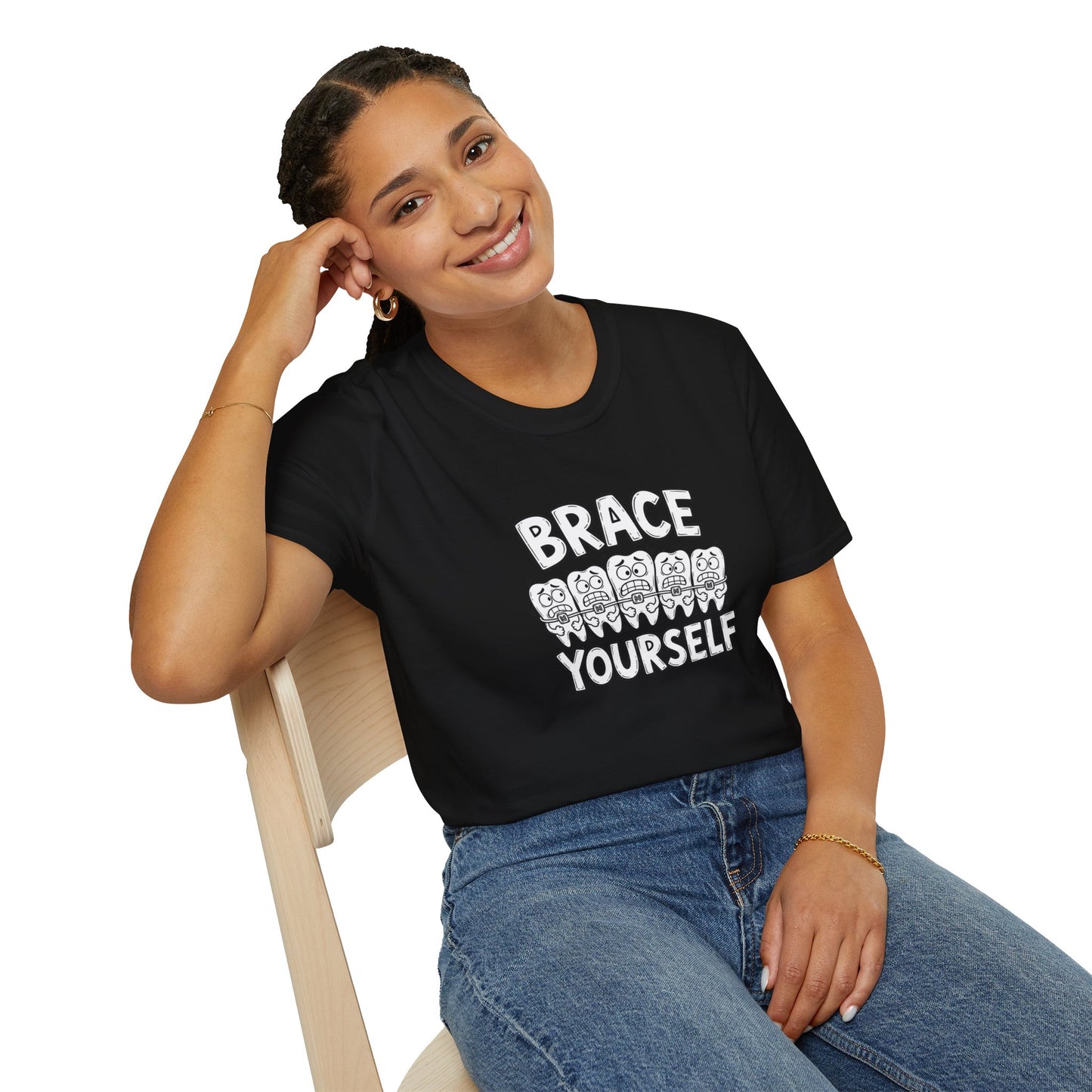 Brace Yourself - Funny Dental Humor Tee