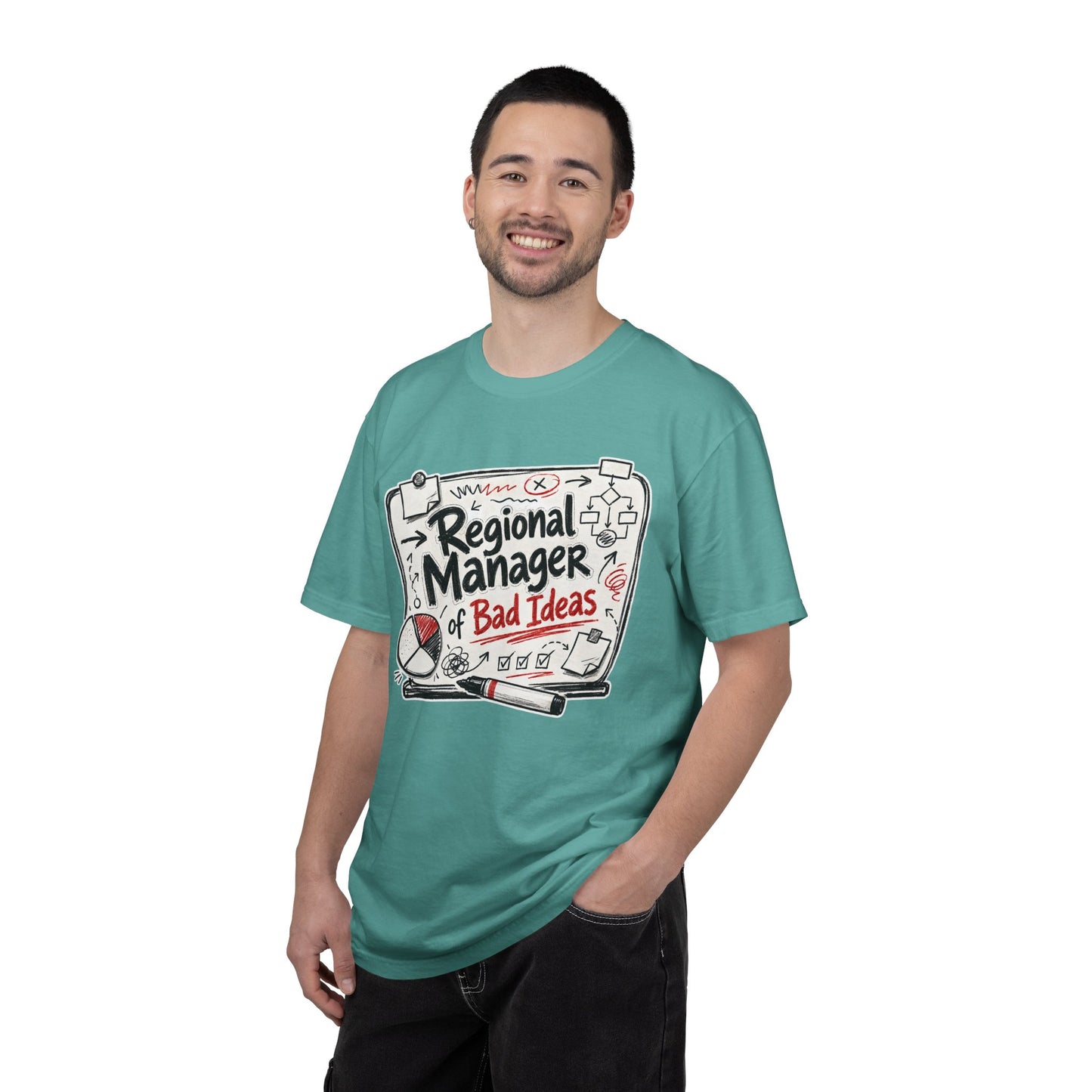 "Regional Manager of Bad Ideas" Graphic Funny Tee