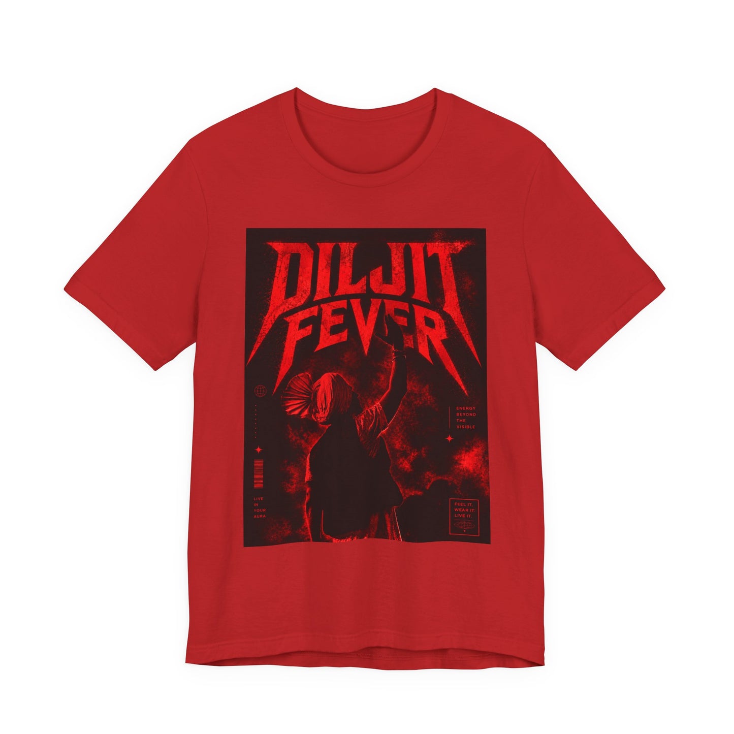 Diljit Fever Red Graphic Tee - Concert T‑Shirt