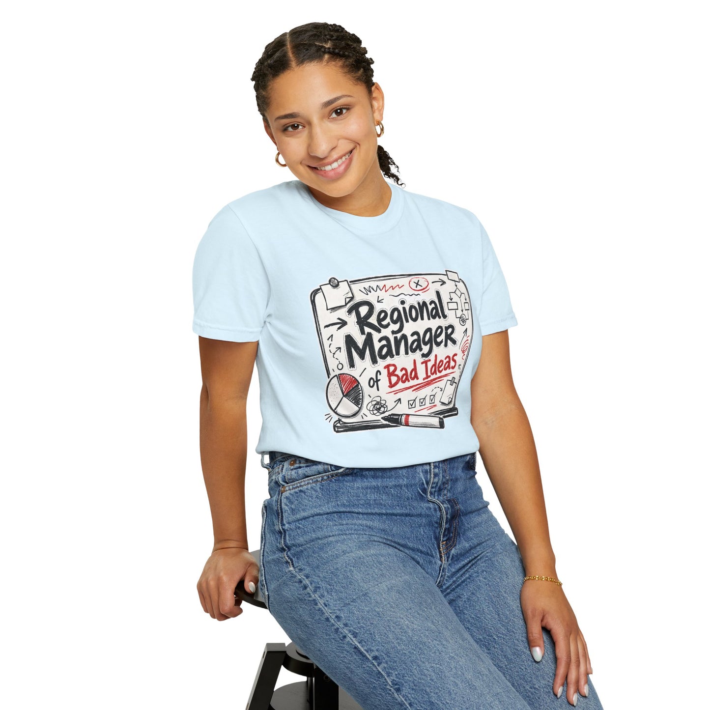 "Regional Manager of Bad Ideas" Graphic Funny Tee